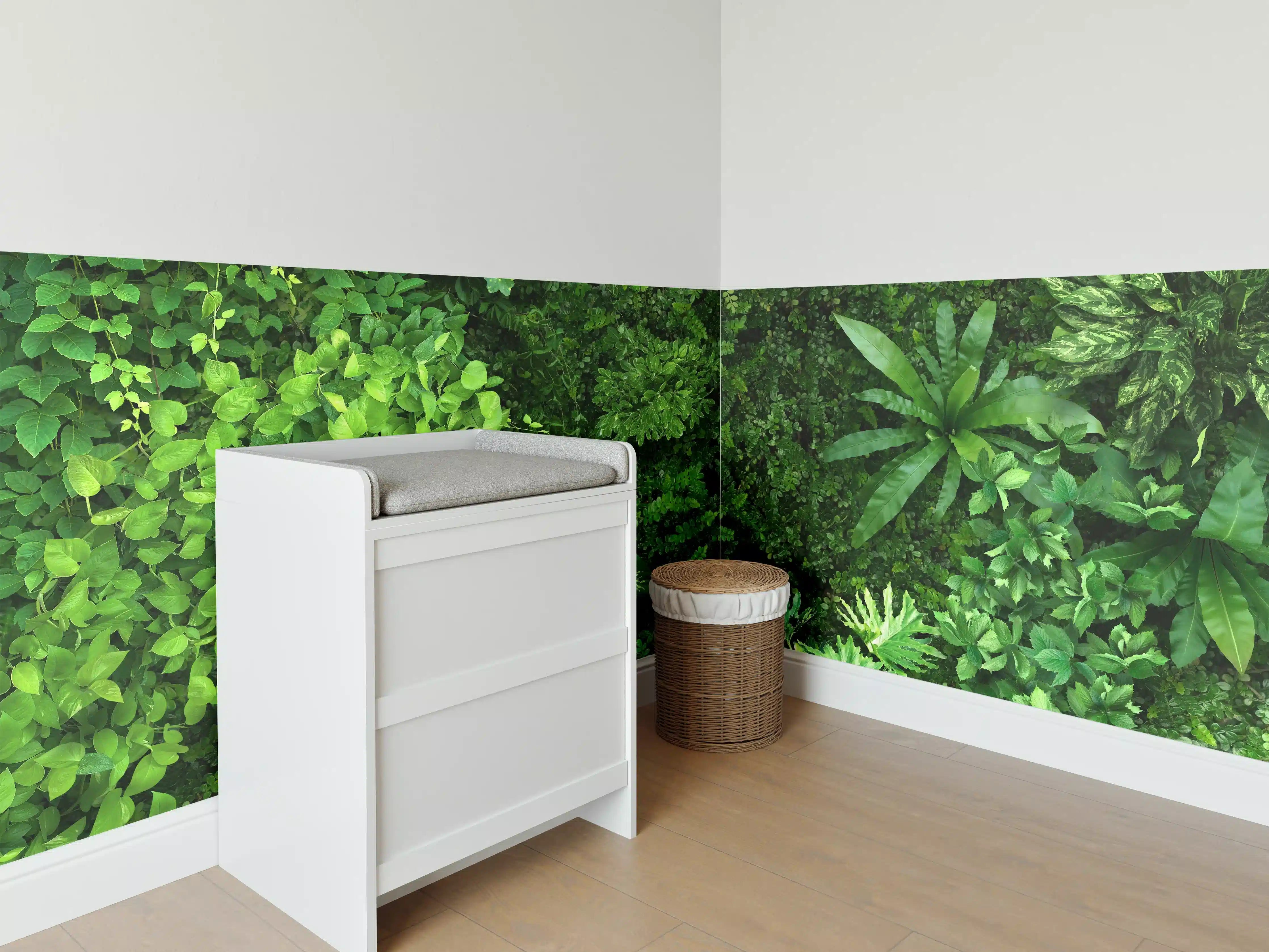 Babyzimmer Wandgestaltung - Blick auf organischen Wald