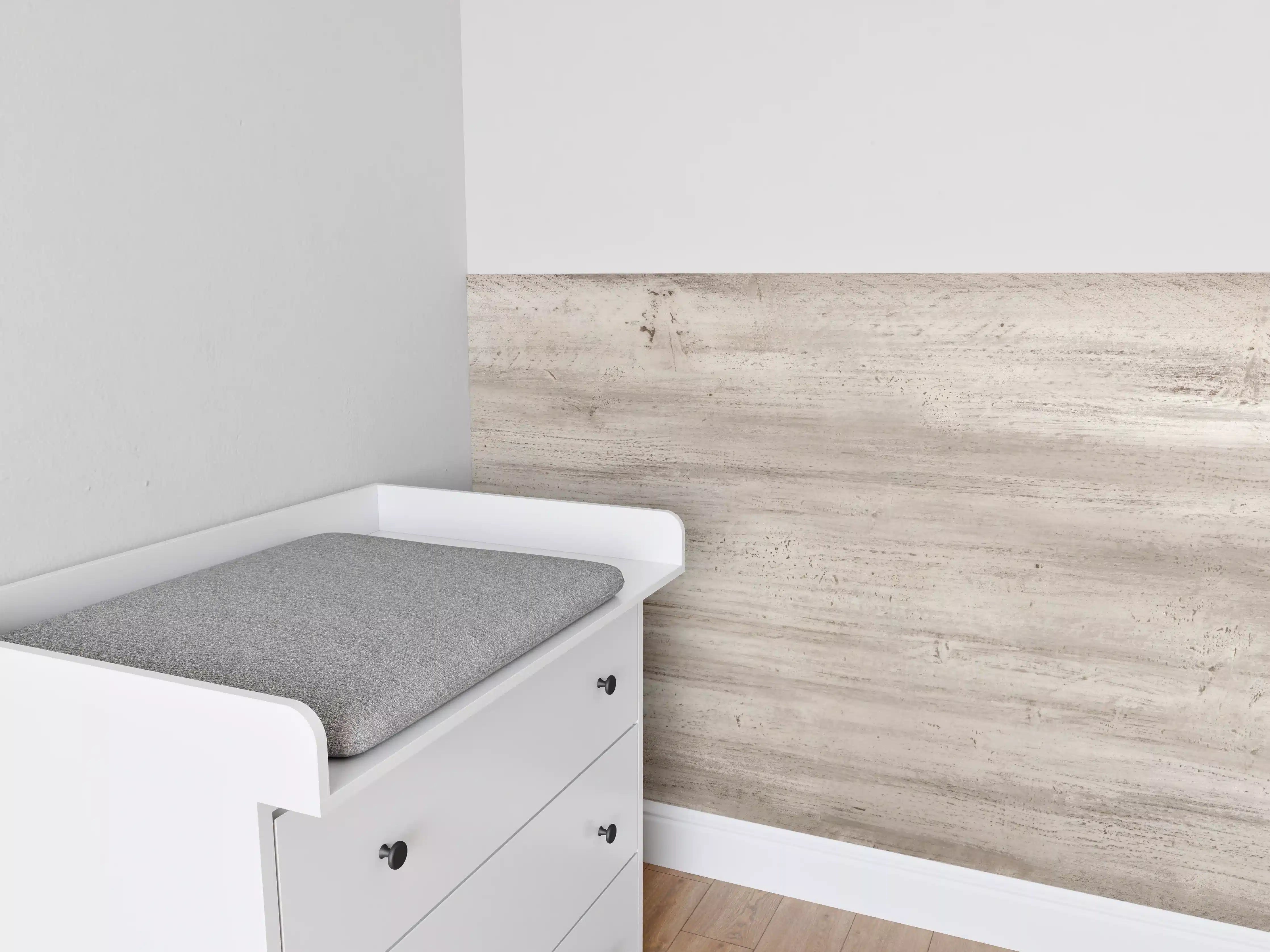 Babyzimmer Wandgestaltung - Bräunliche alte Holztextur