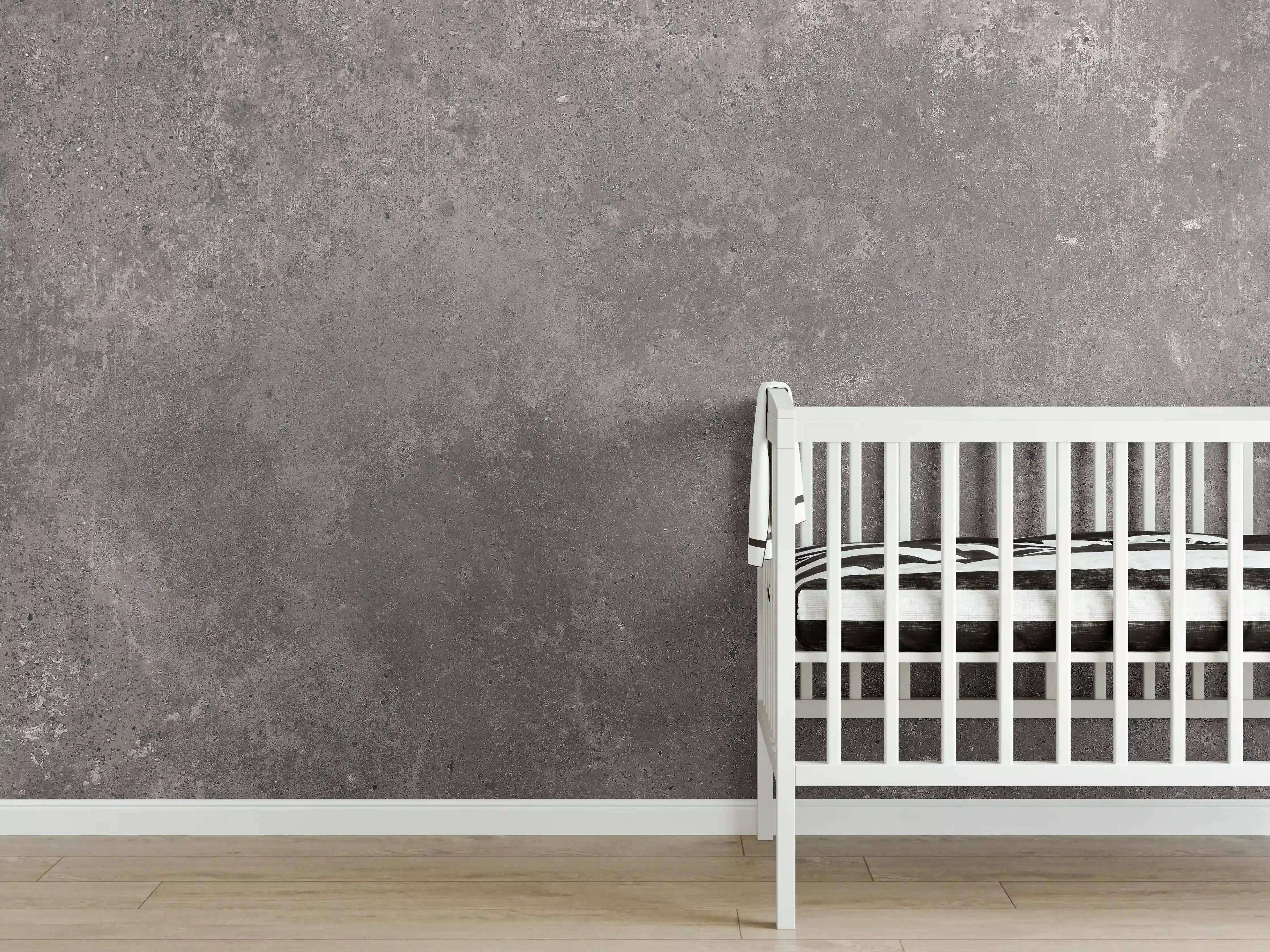 Babyzimmer Wandgestaltung - Bräunliche luxuriöse Marmortextur