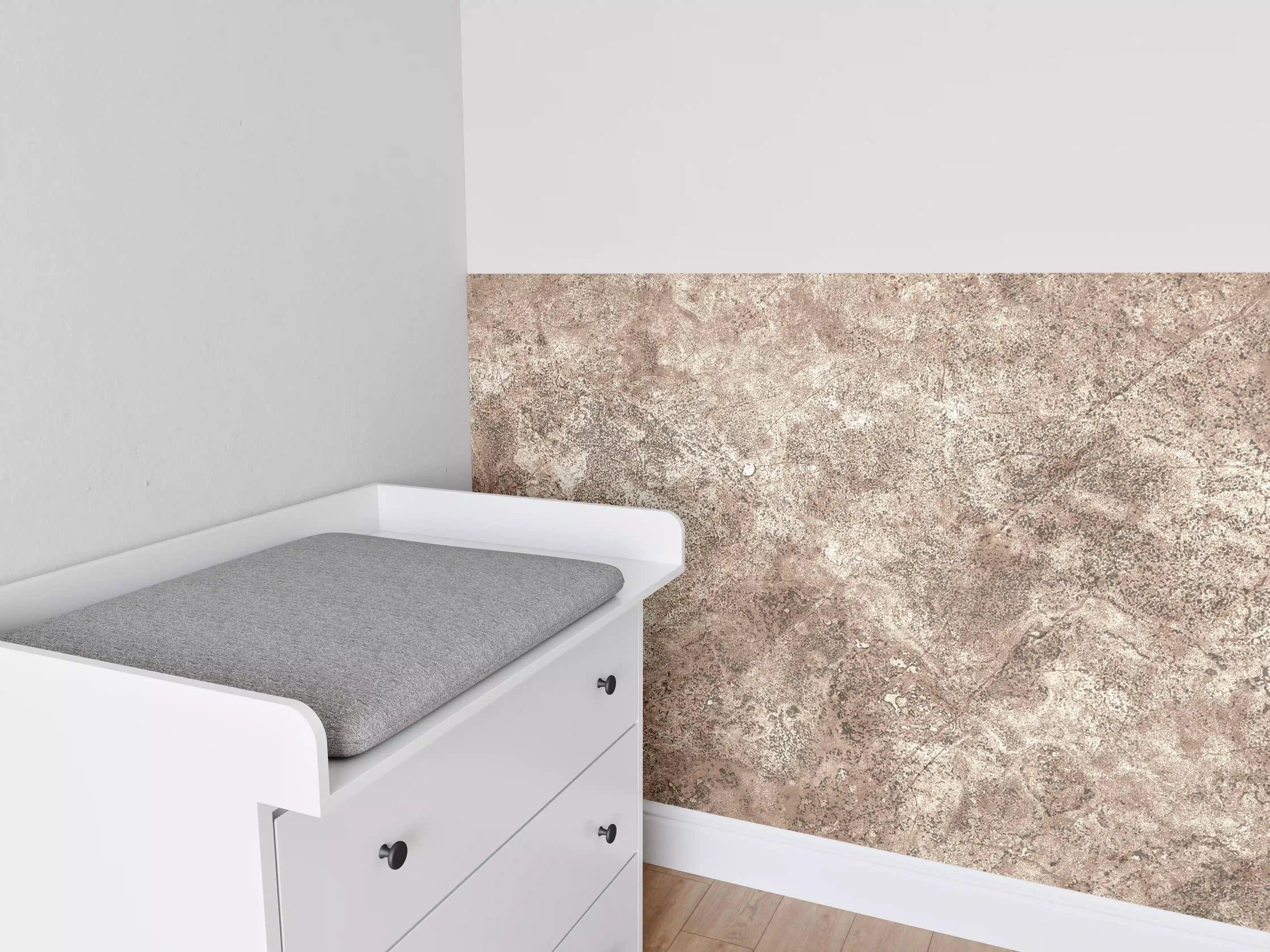 Babyzimmer Wandgestaltung - Brauner alter Sandstein 2