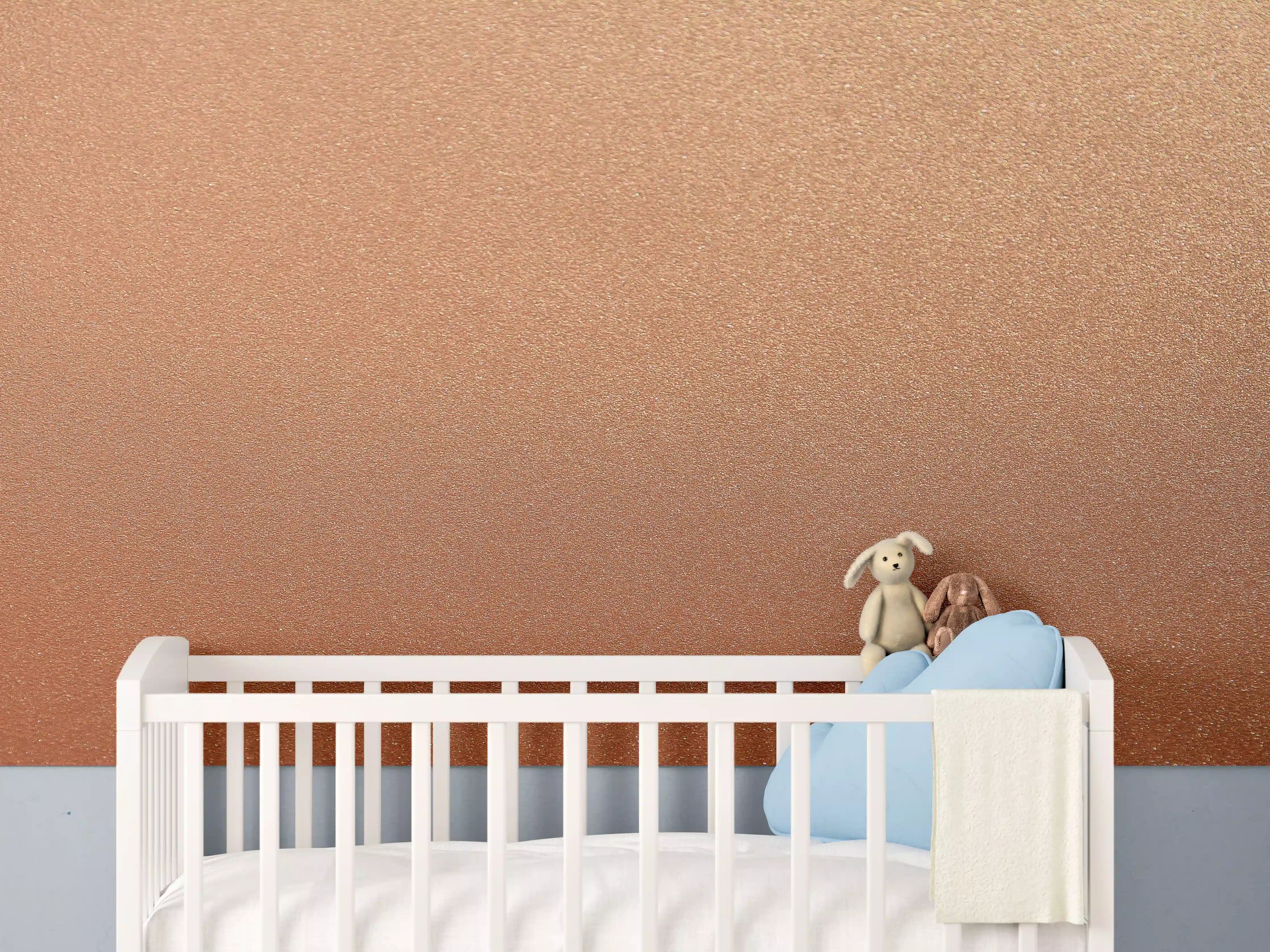 Babyzimmer Wandgestaltung - Bronze Textur Panorama Hintergrund