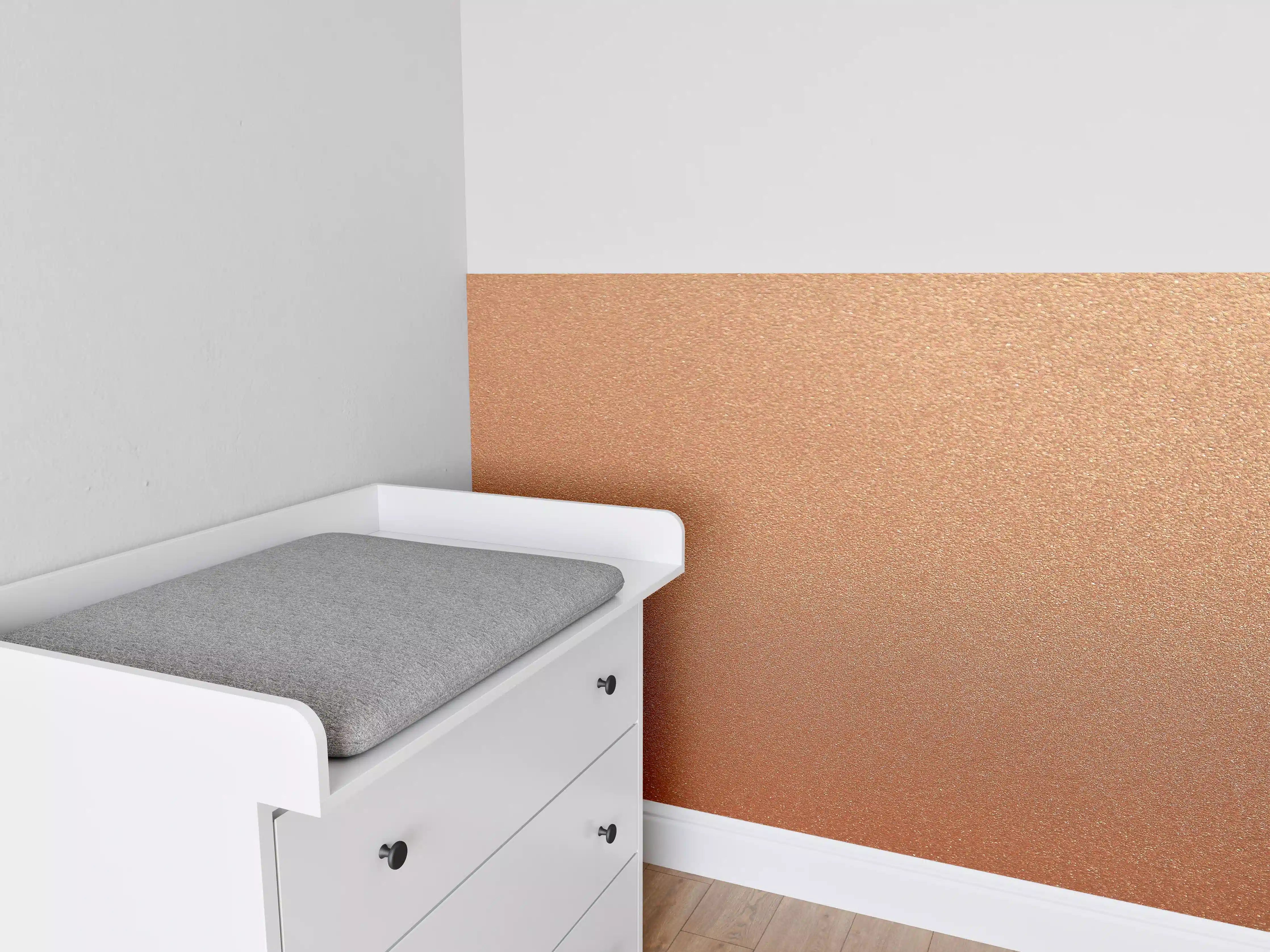 Babyzimmer Wandgestaltung - Bronze Textur Panorama Hintergrund