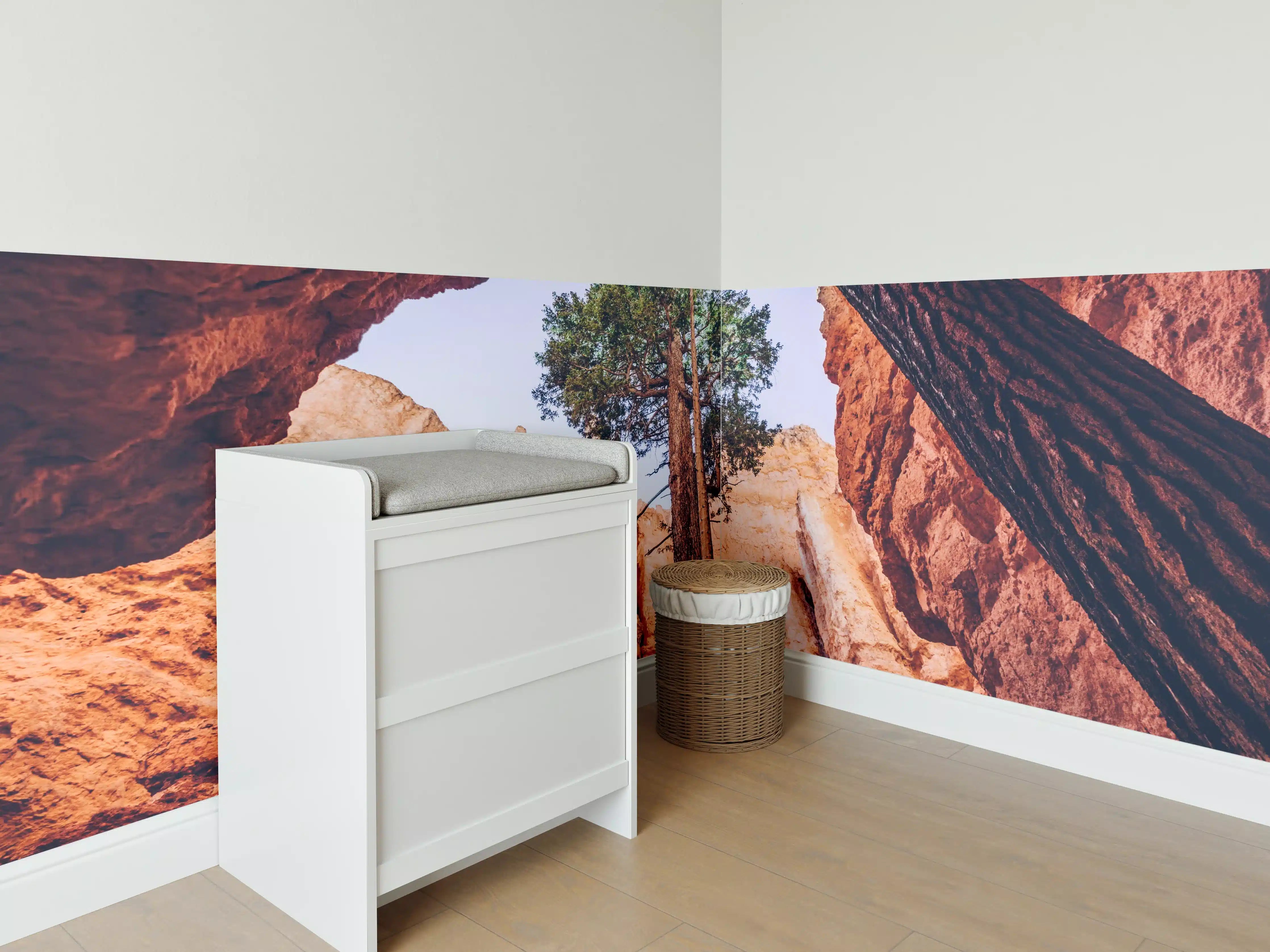 Babyzimmer Wandgestaltung - Bryce Canyon Rötliche Felsen