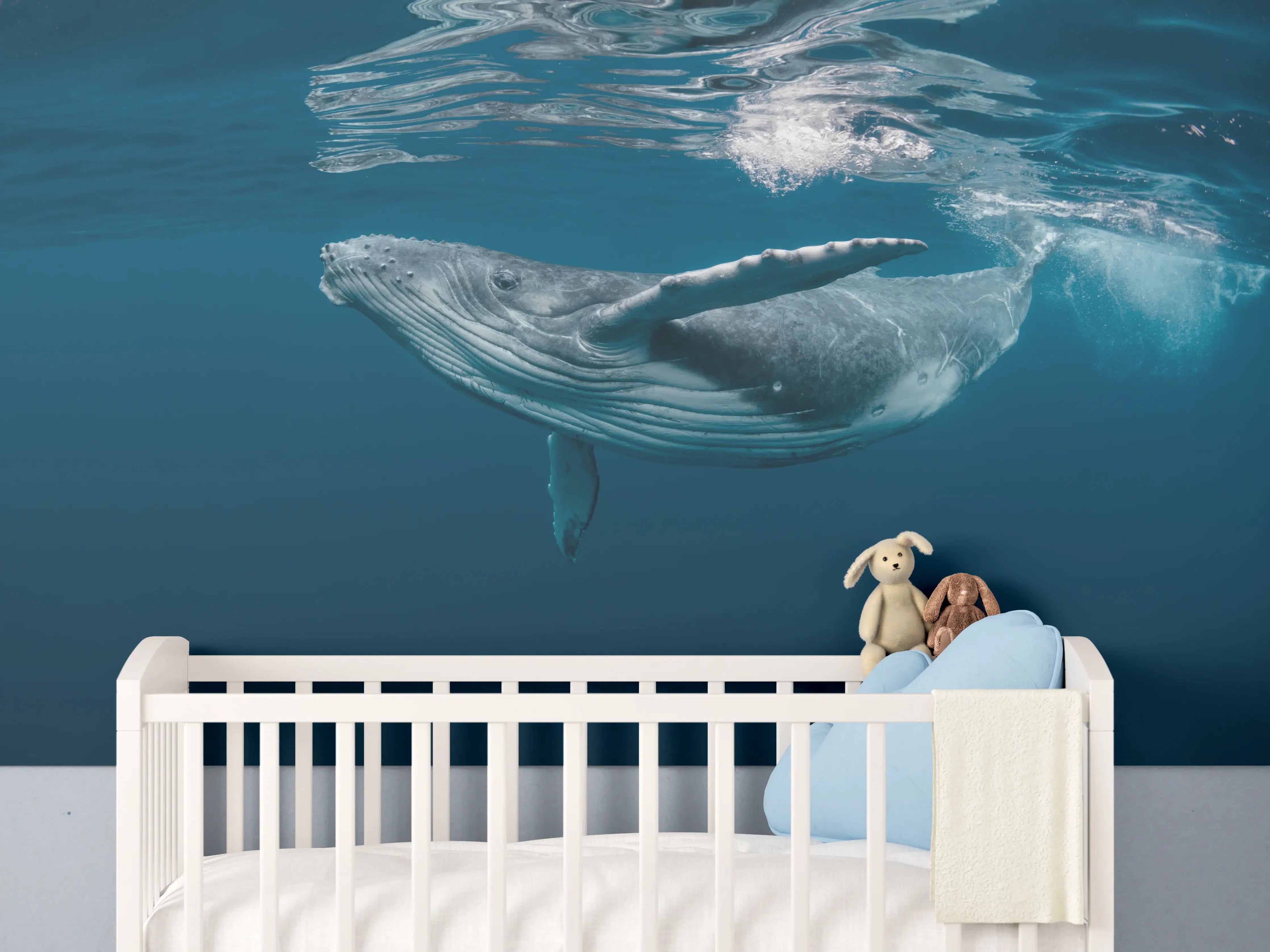 Babyzimmer Wandgestaltung - Buckelbaby - nähe Wasseroberfläche