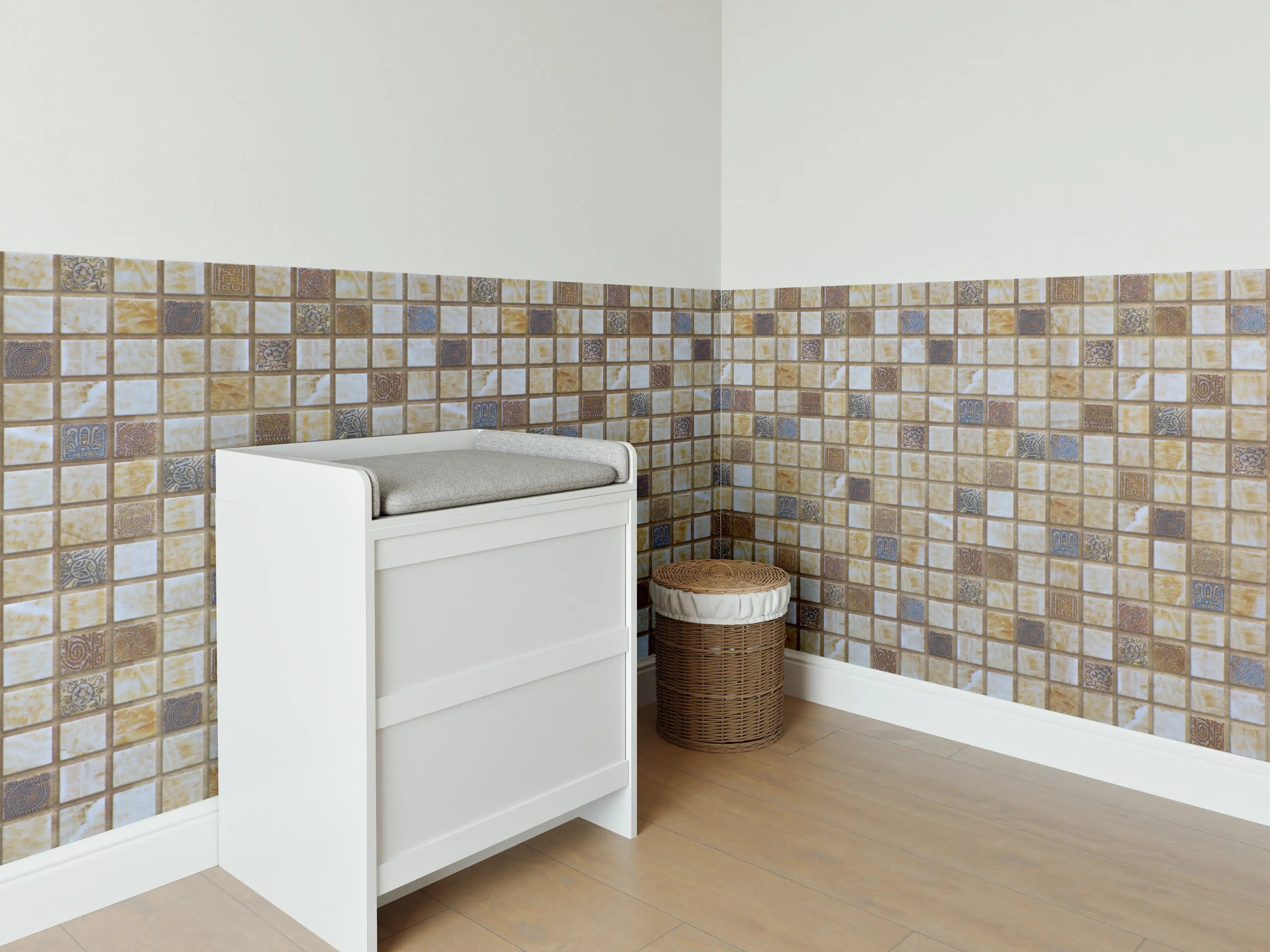 Babyzimmer Wandgestaltung - Bunt Mosaik Fliesen Design