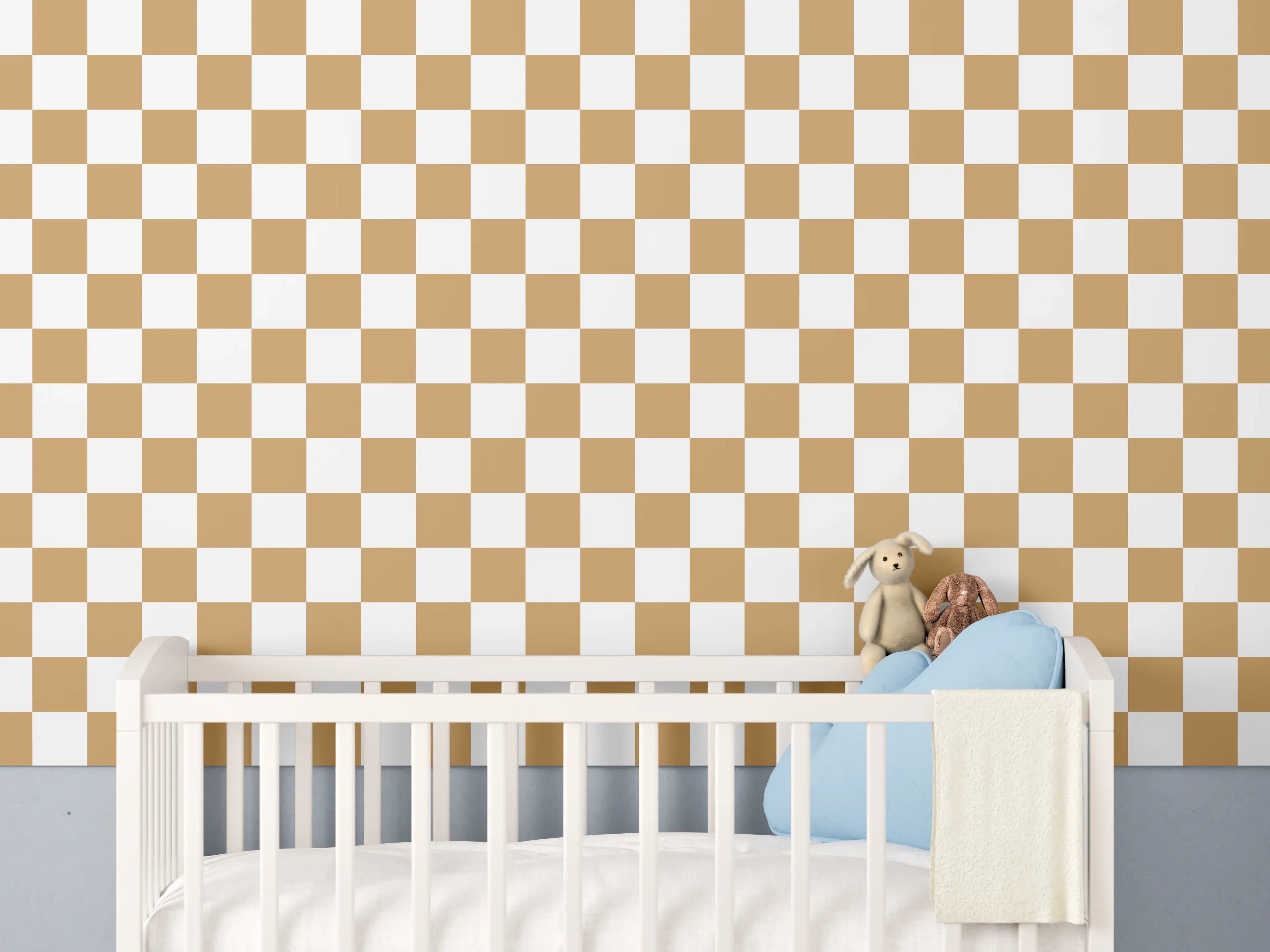 Babyzimmer Wandgestaltung - Bunte Retro-Design Fliese