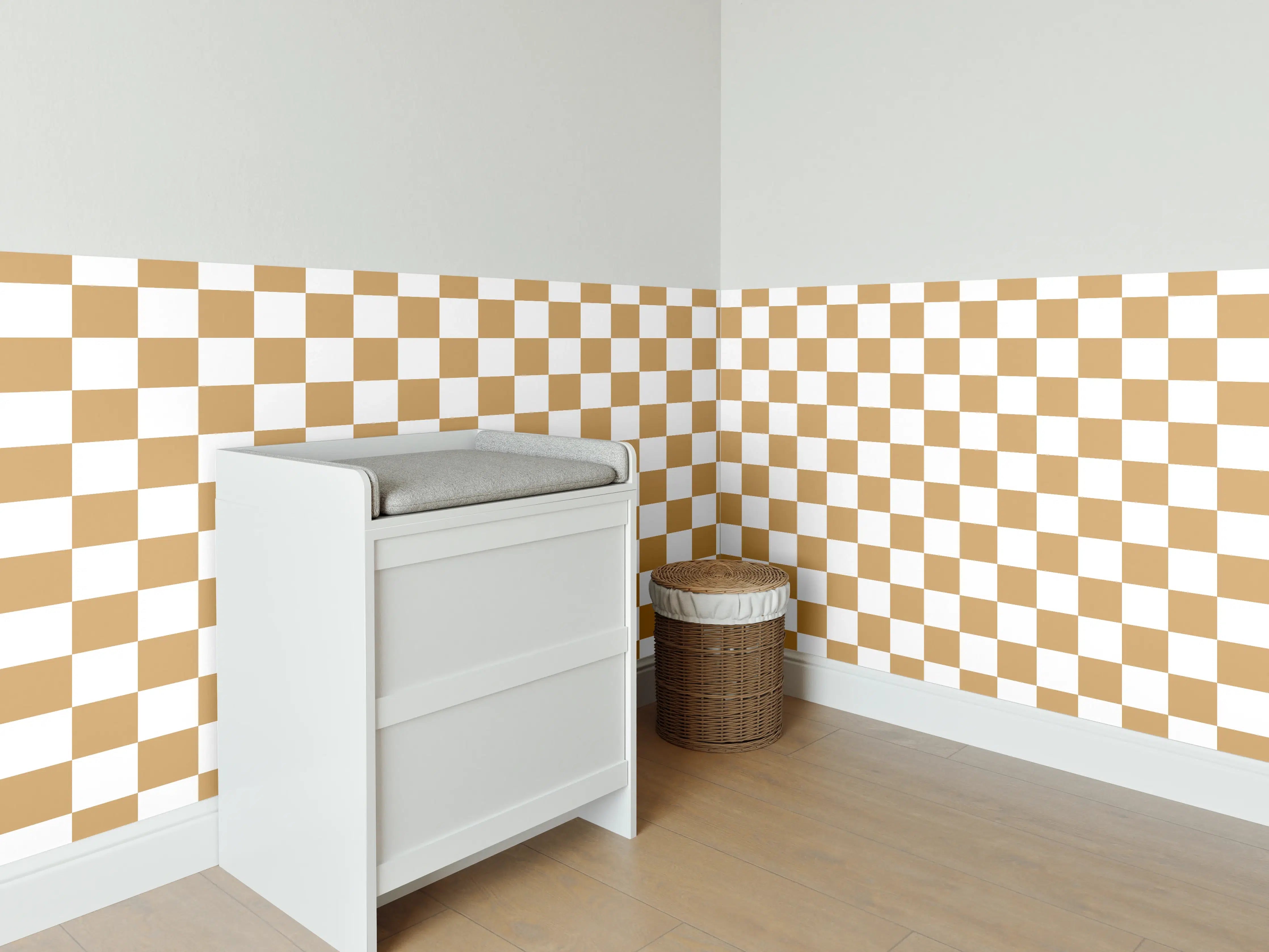 Babyzimmer Wandgestaltung - Bunte Retro-Design Fliese