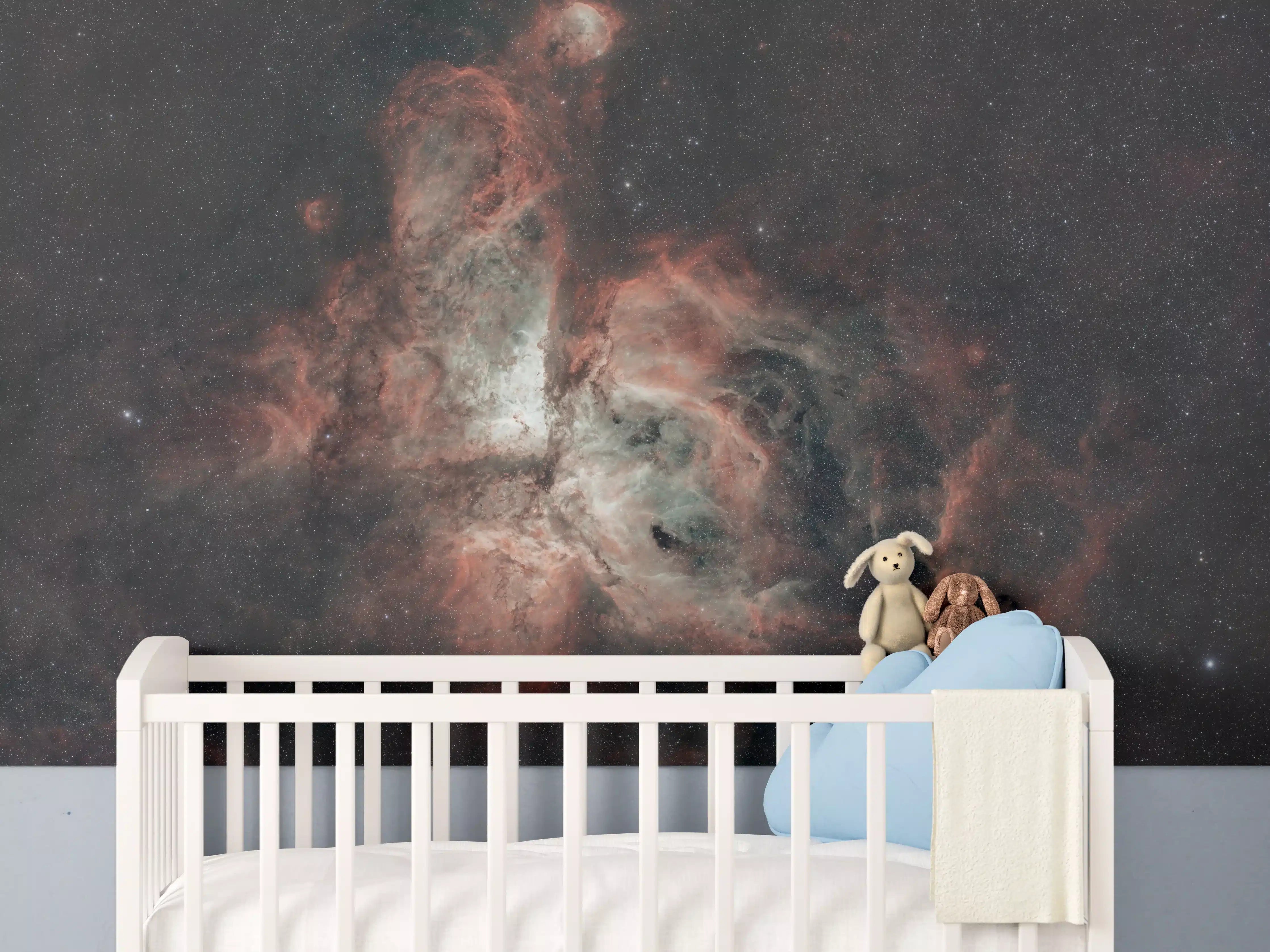 Babyzimmer Wandgestaltung - Carinanebel - Sternenbild