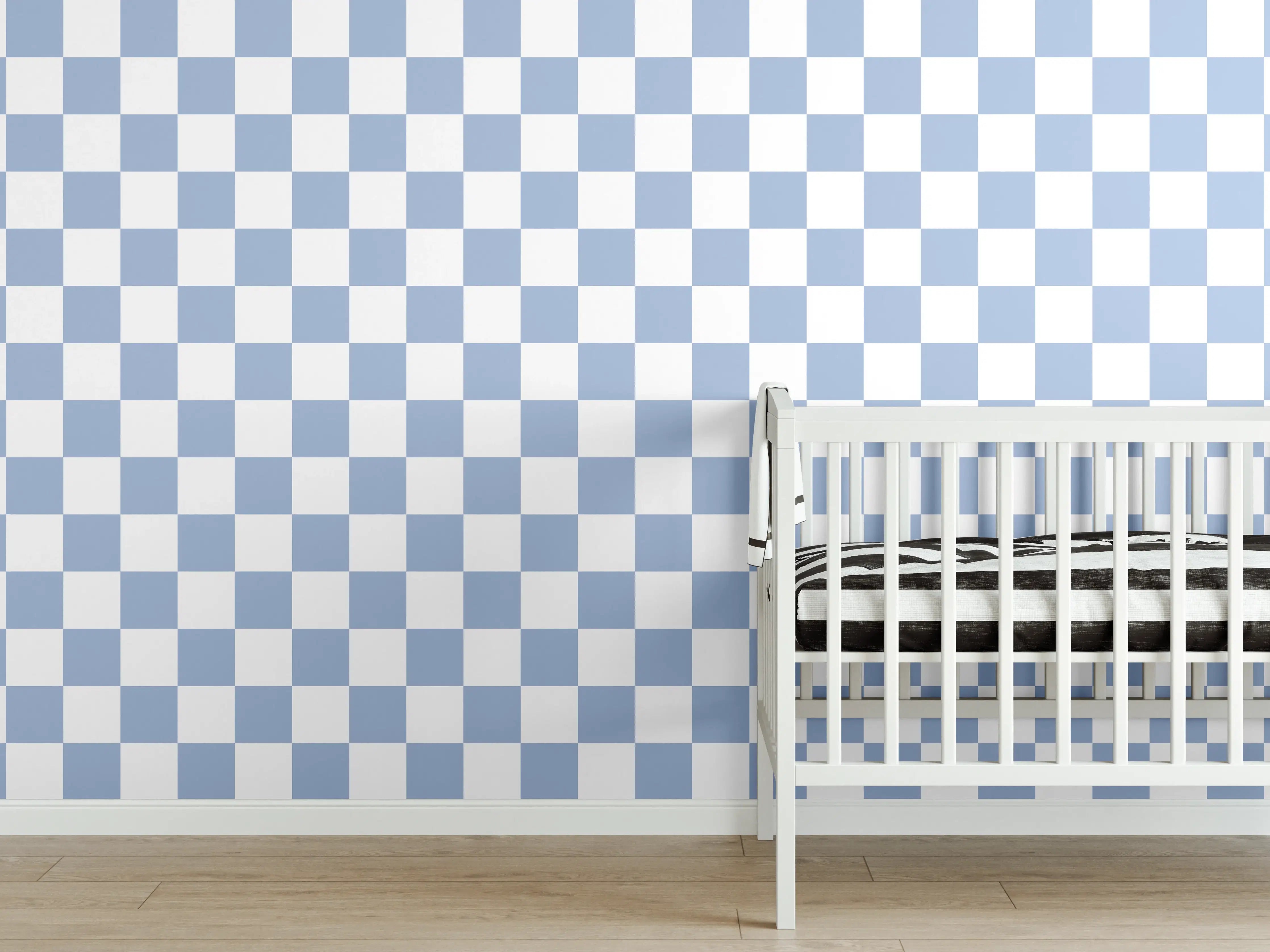 Babyzimmer Wandgestaltung - Celestial Blau Wandkunst