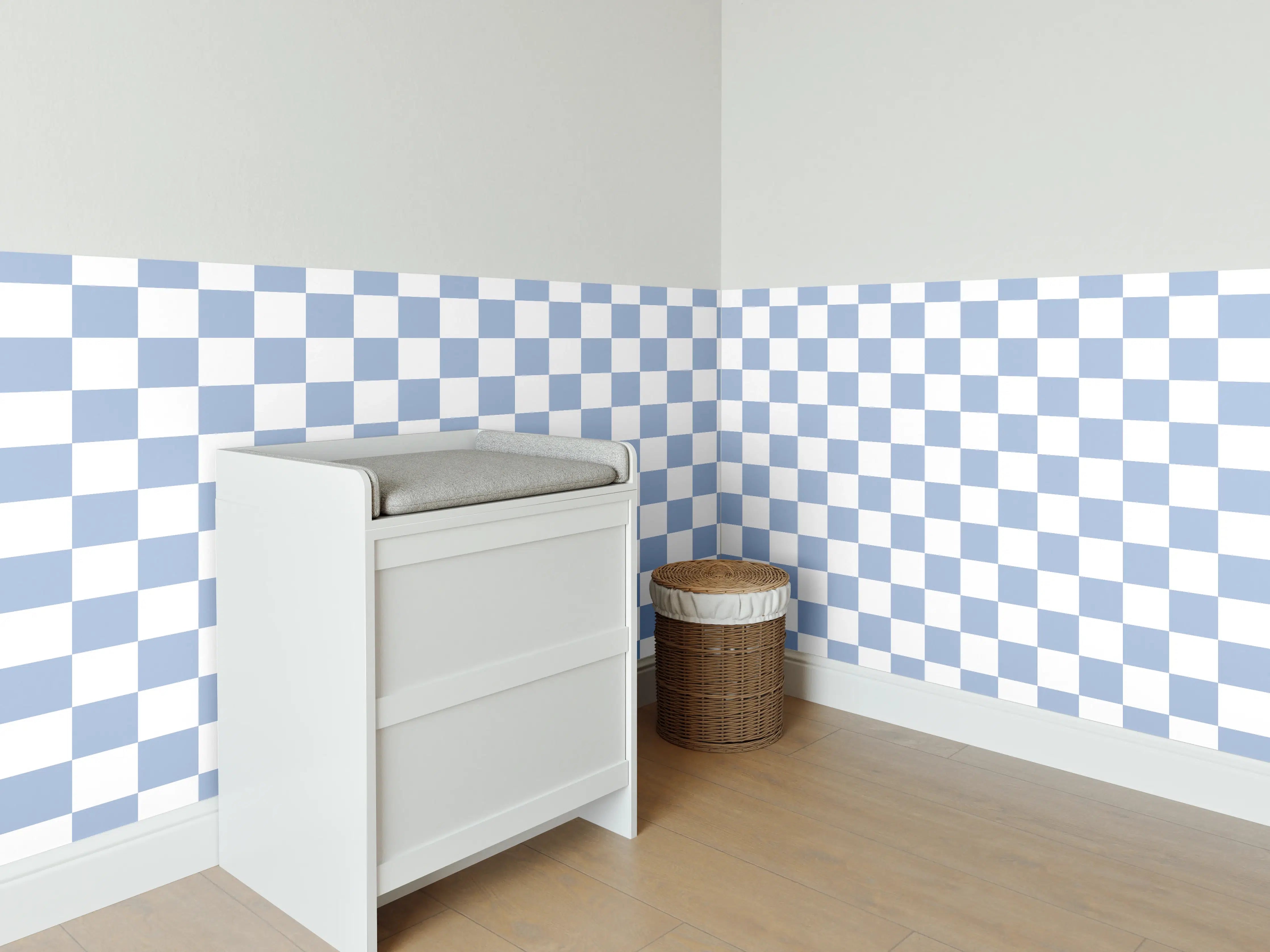 Babyzimmer Wandgestaltung - Celestial Blau Wandkunst