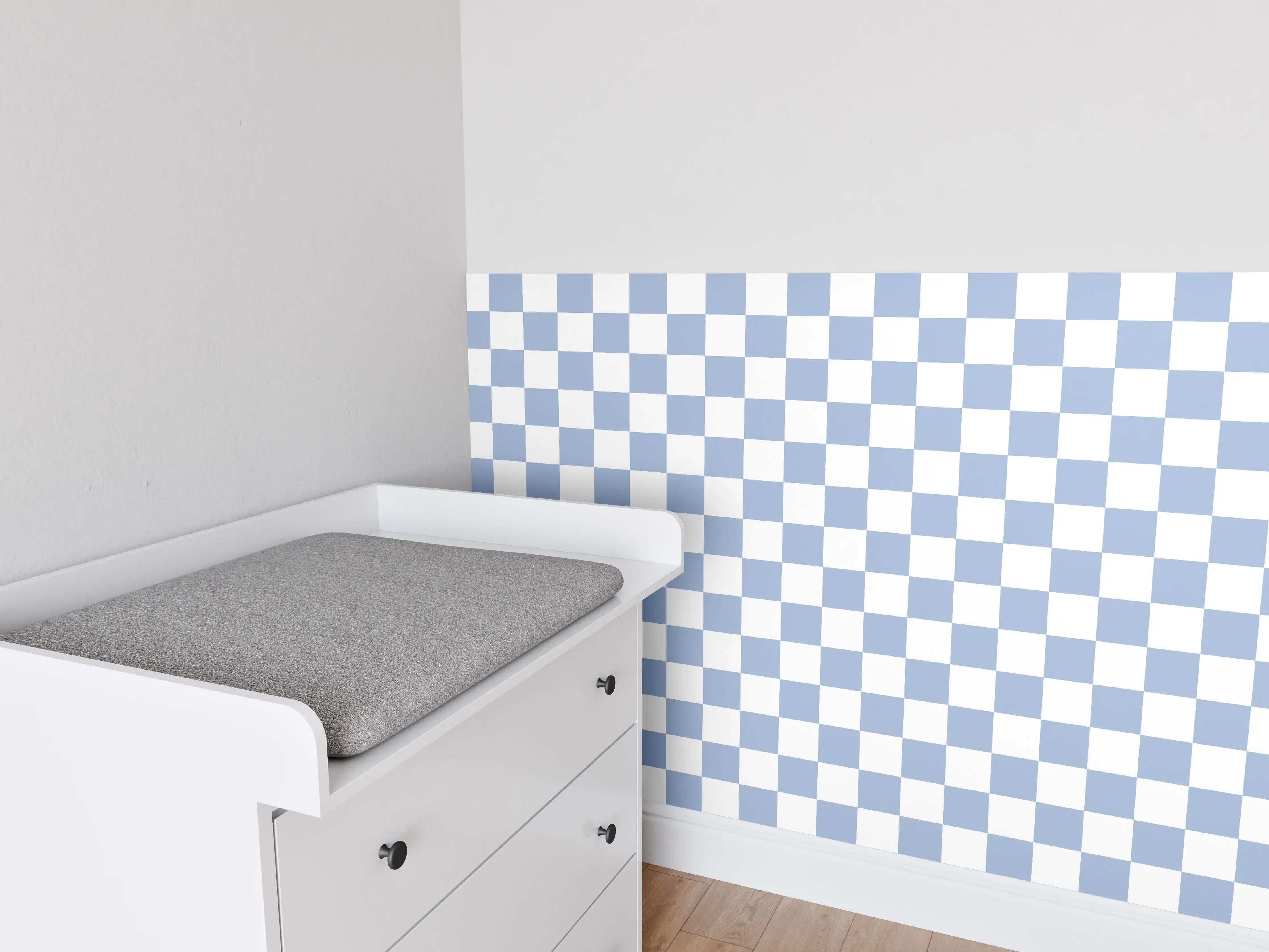 Babyzimmer Wandgestaltung - Celestial Blau Wandkunst