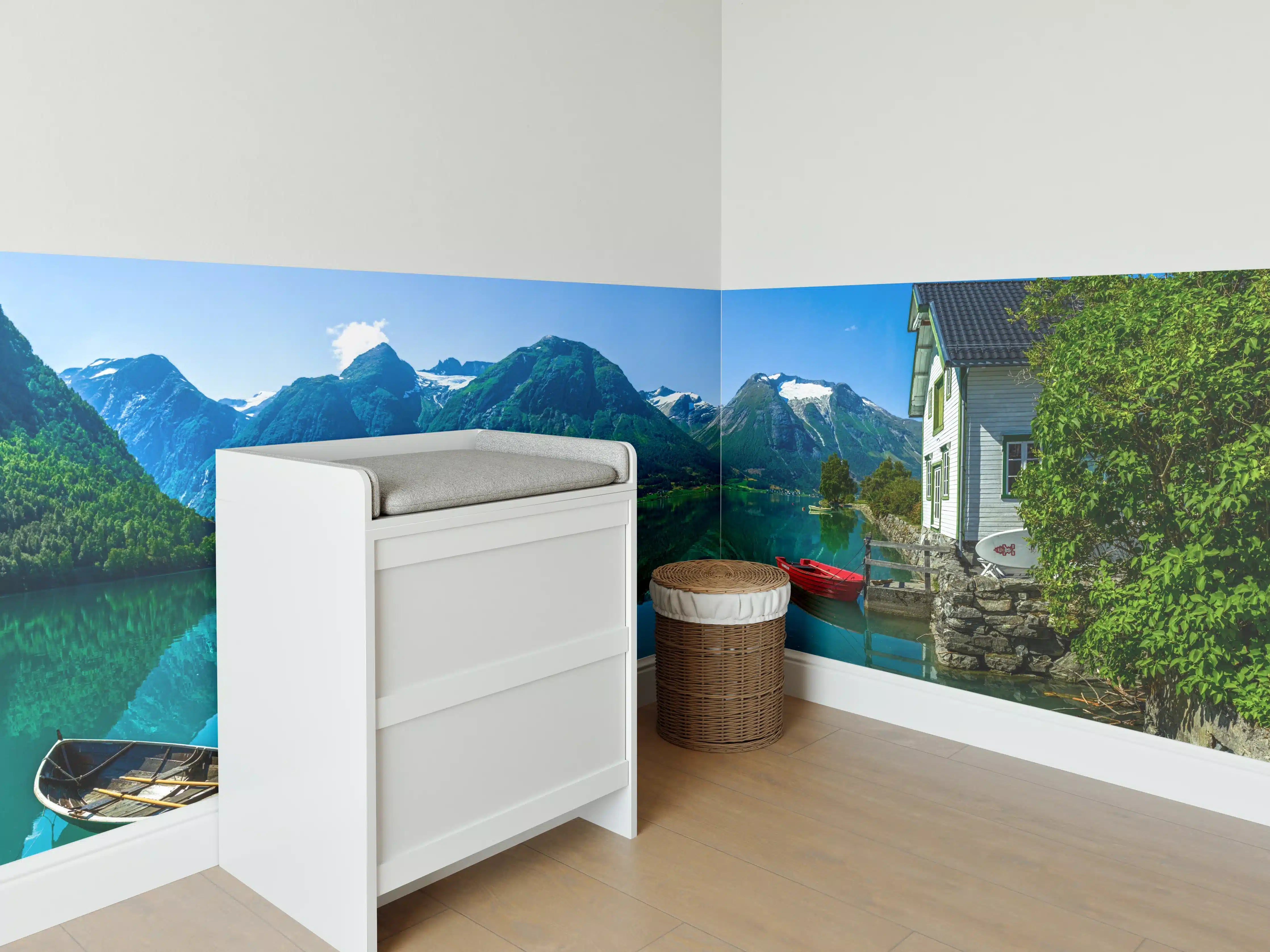 Babyzimmer Wandgestaltung - Der Gletschersee