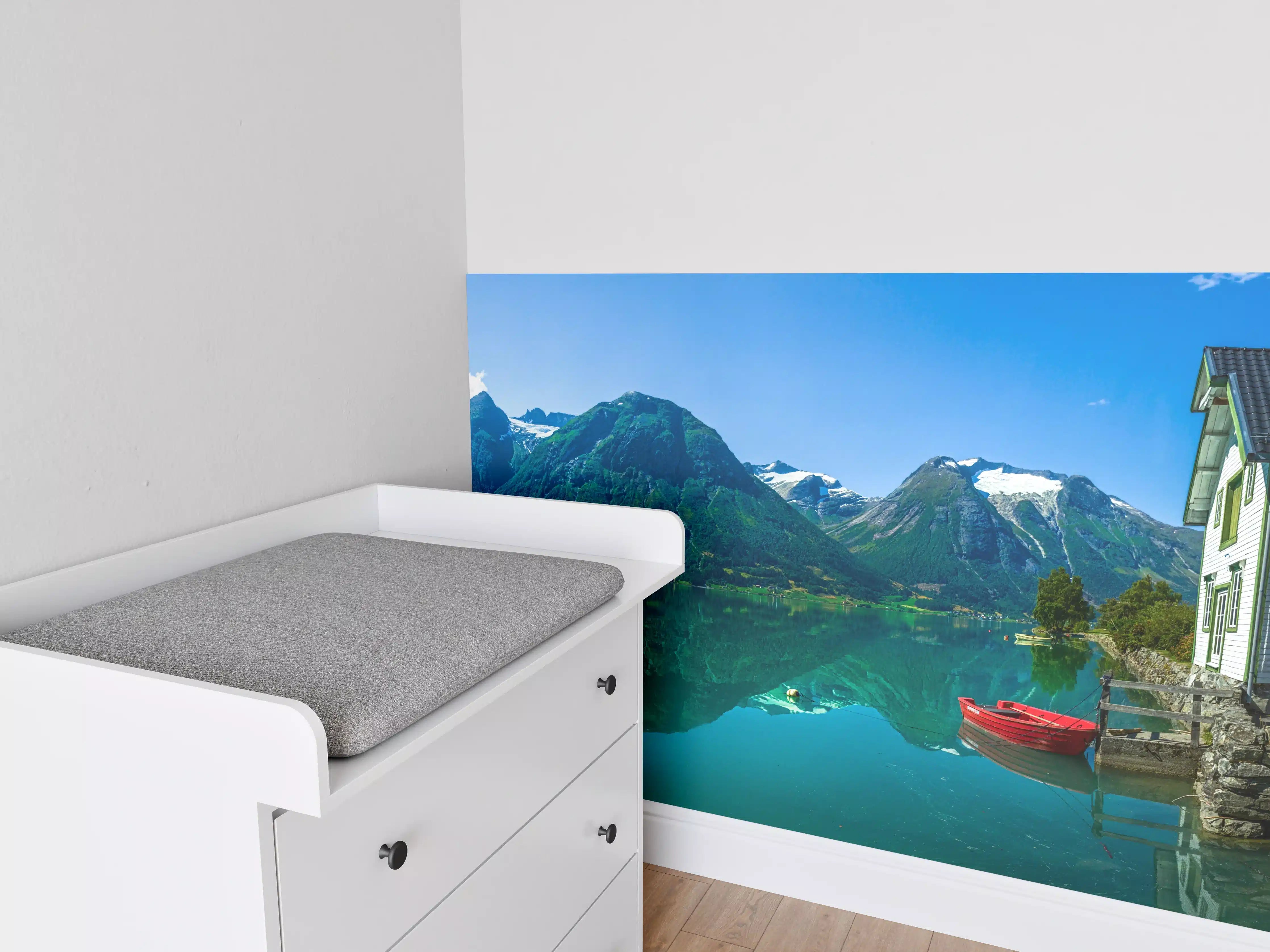 Babyzimmer Wandgestaltung - Der Gletschersee