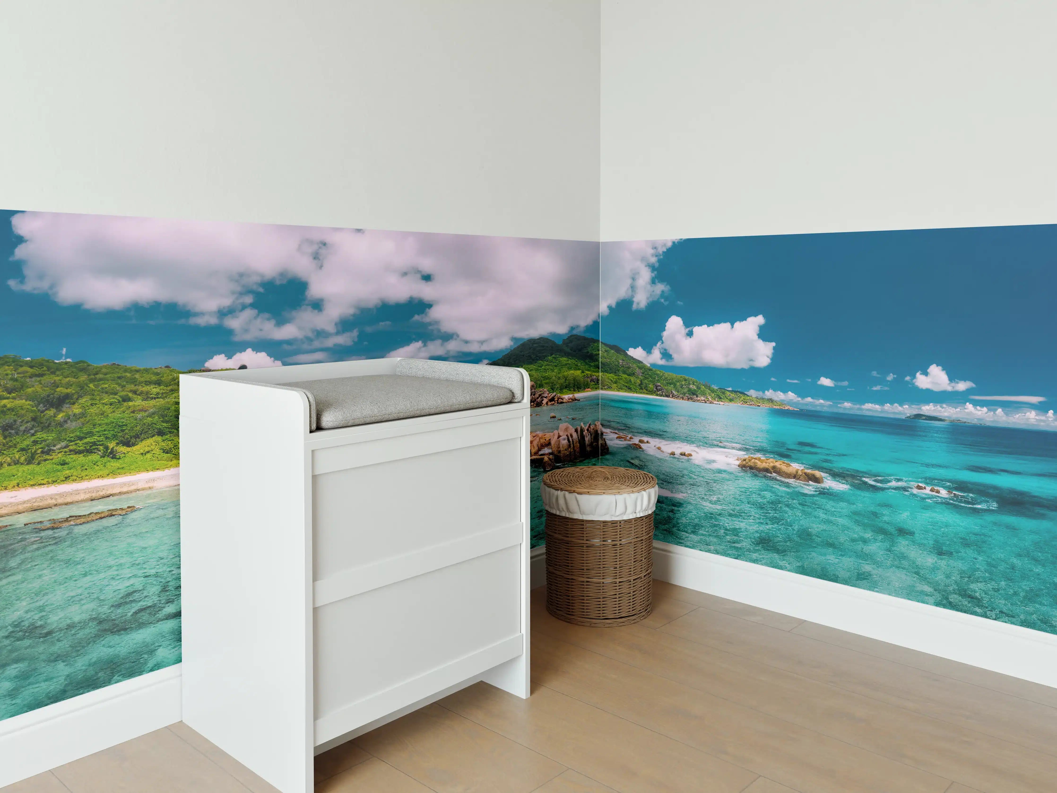 Babyzimmer Wandgestaltung - Der Strand Grand Anse - La Digue