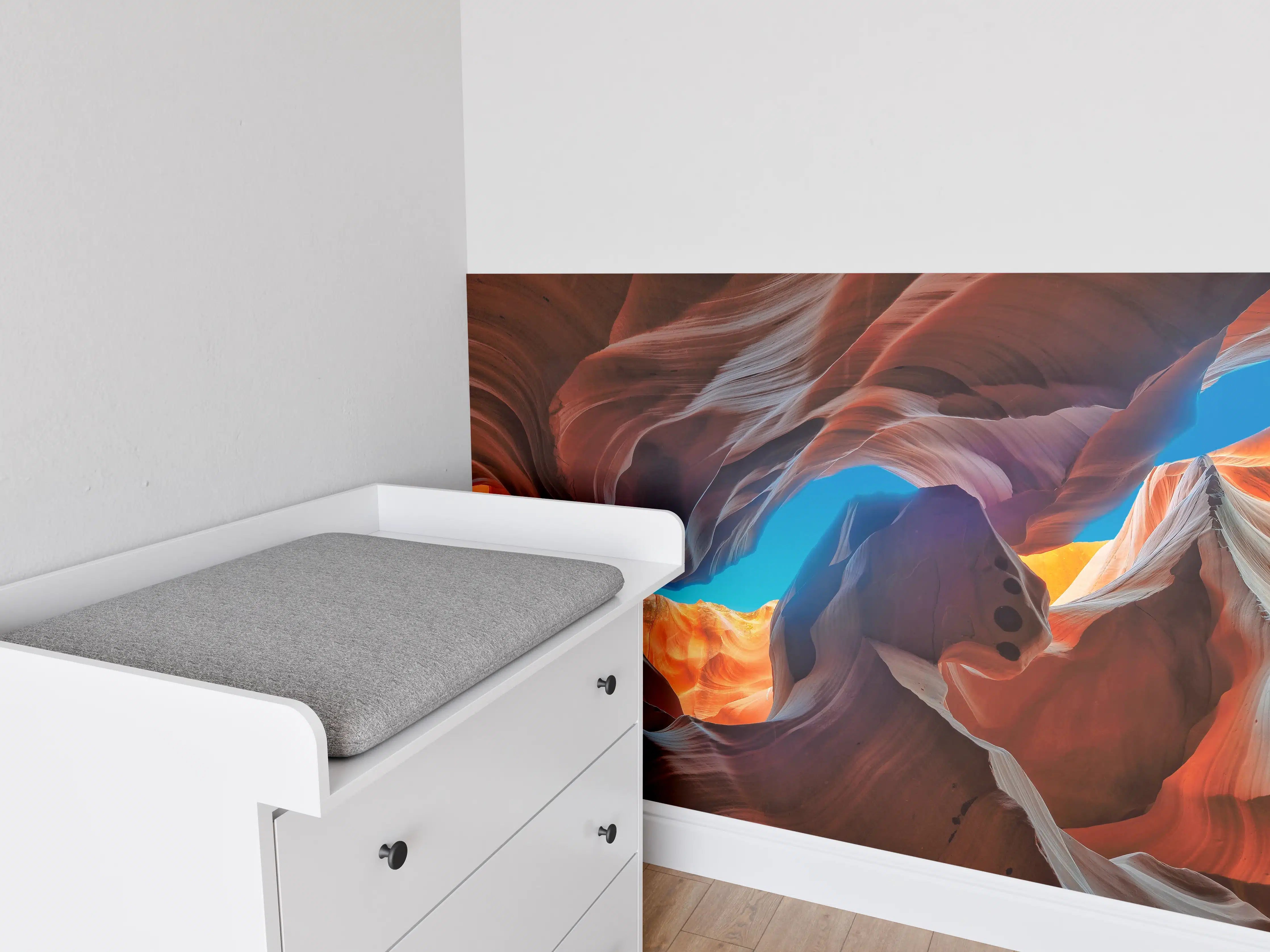 Babyzimmer Wandgestaltung - Der magische Antelope Canyon