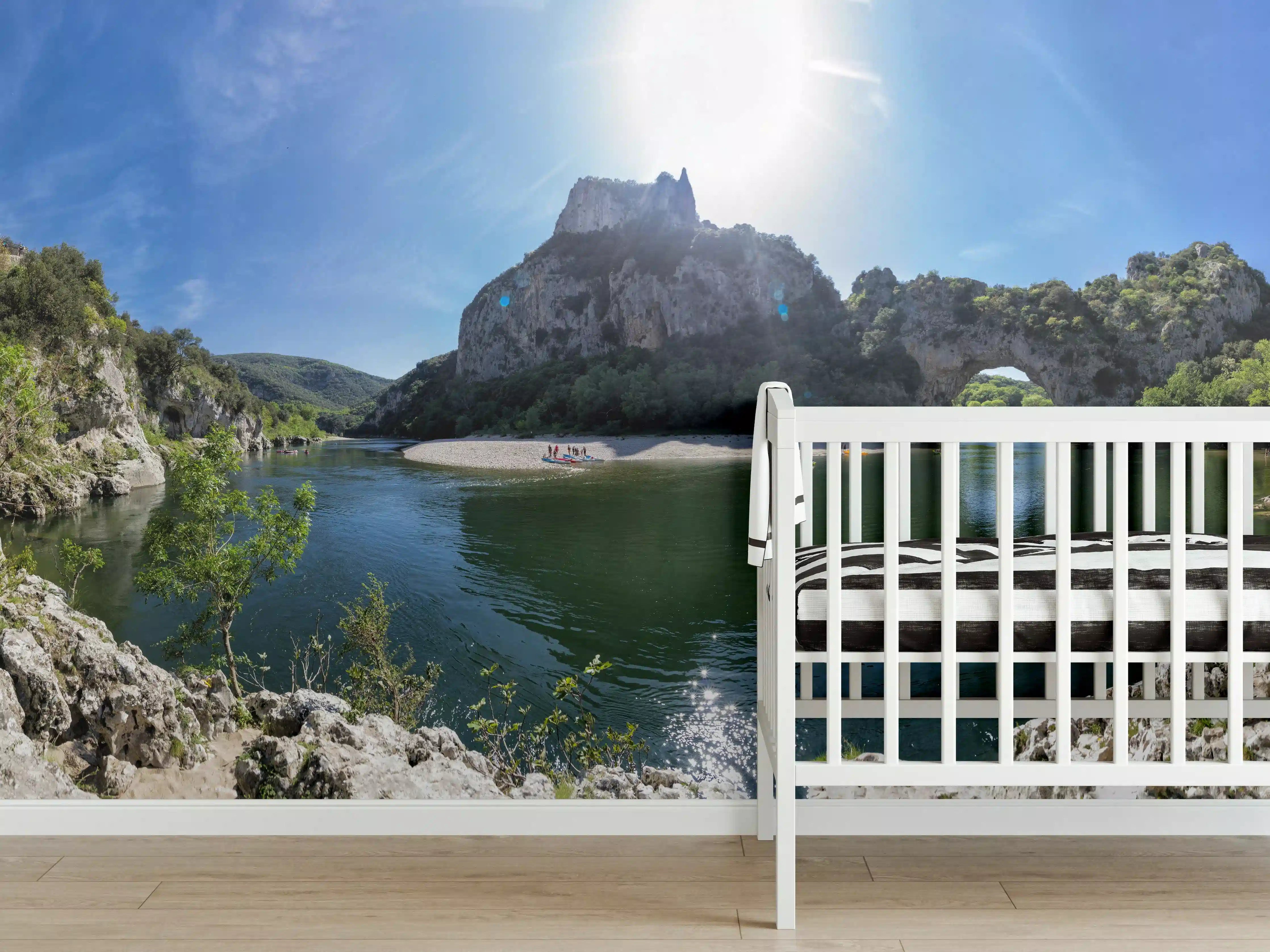 Babyzimmer Wandgestaltung - Die Schluchten der Ardèche - Frankreich