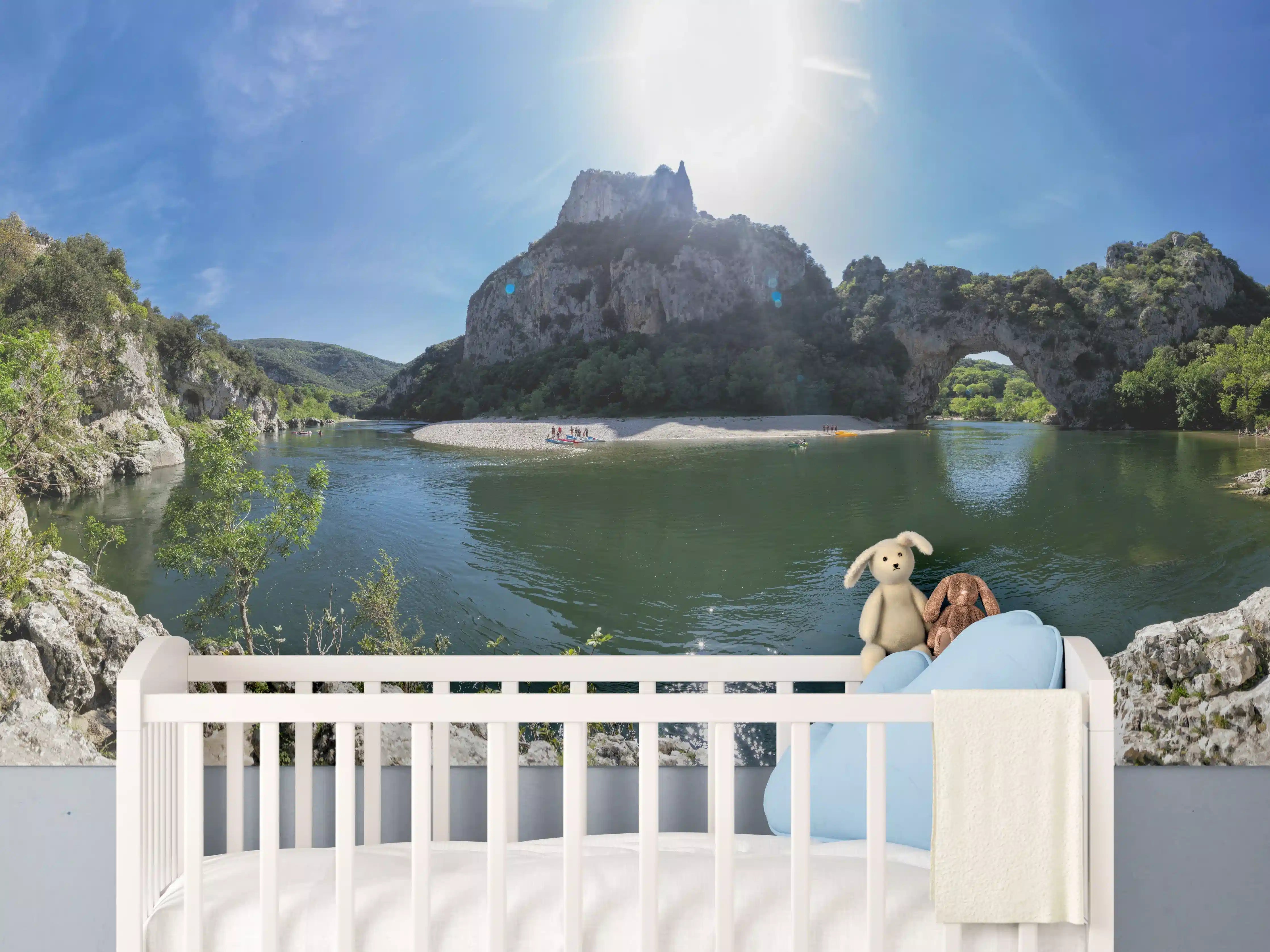 Babyzimmer Wandgestaltung - Die Schluchten der Ardèche - Frankreich