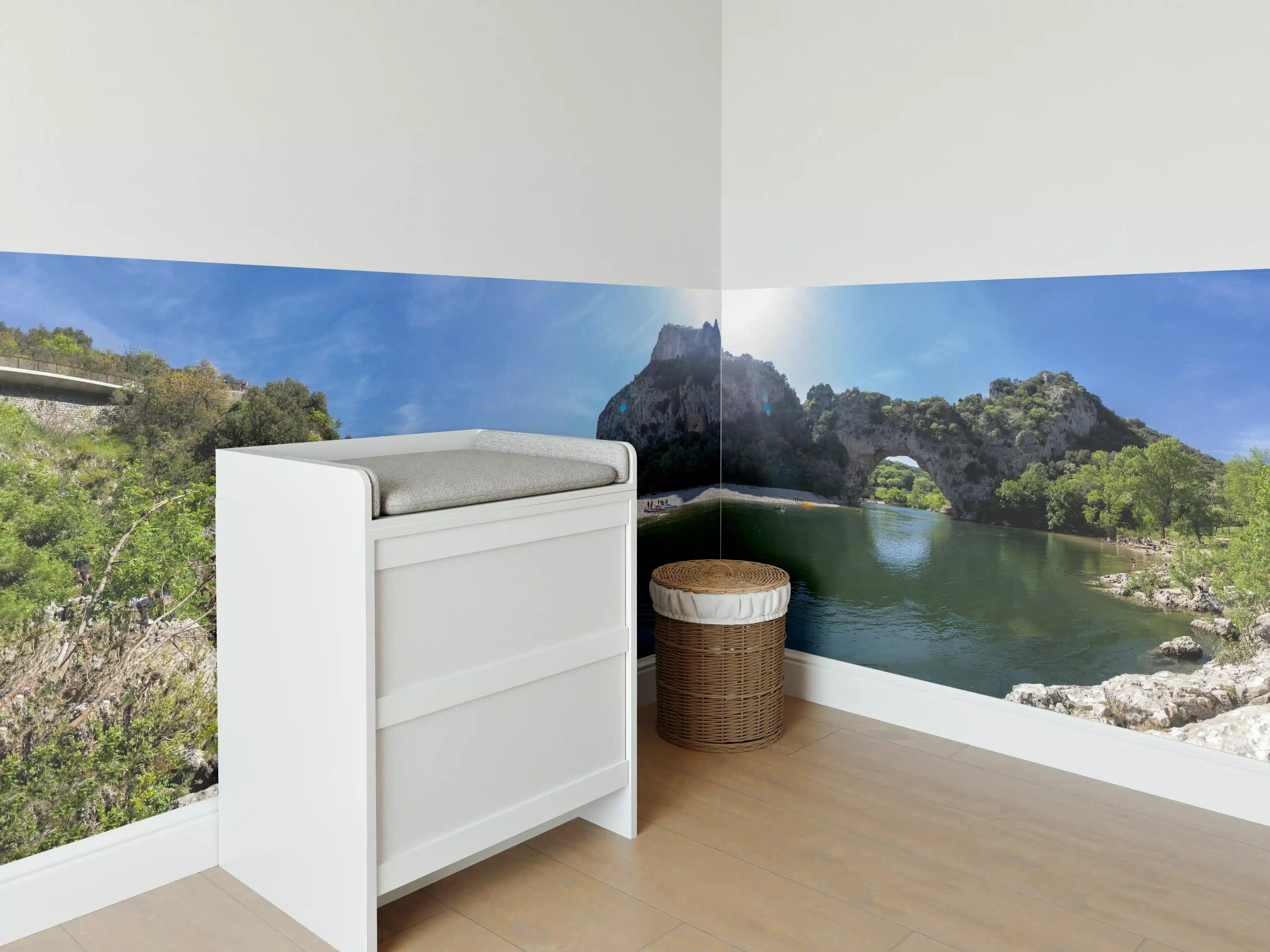 Babyzimmer Wandgestaltung - Die Schluchten der Ardèche - Frankreich