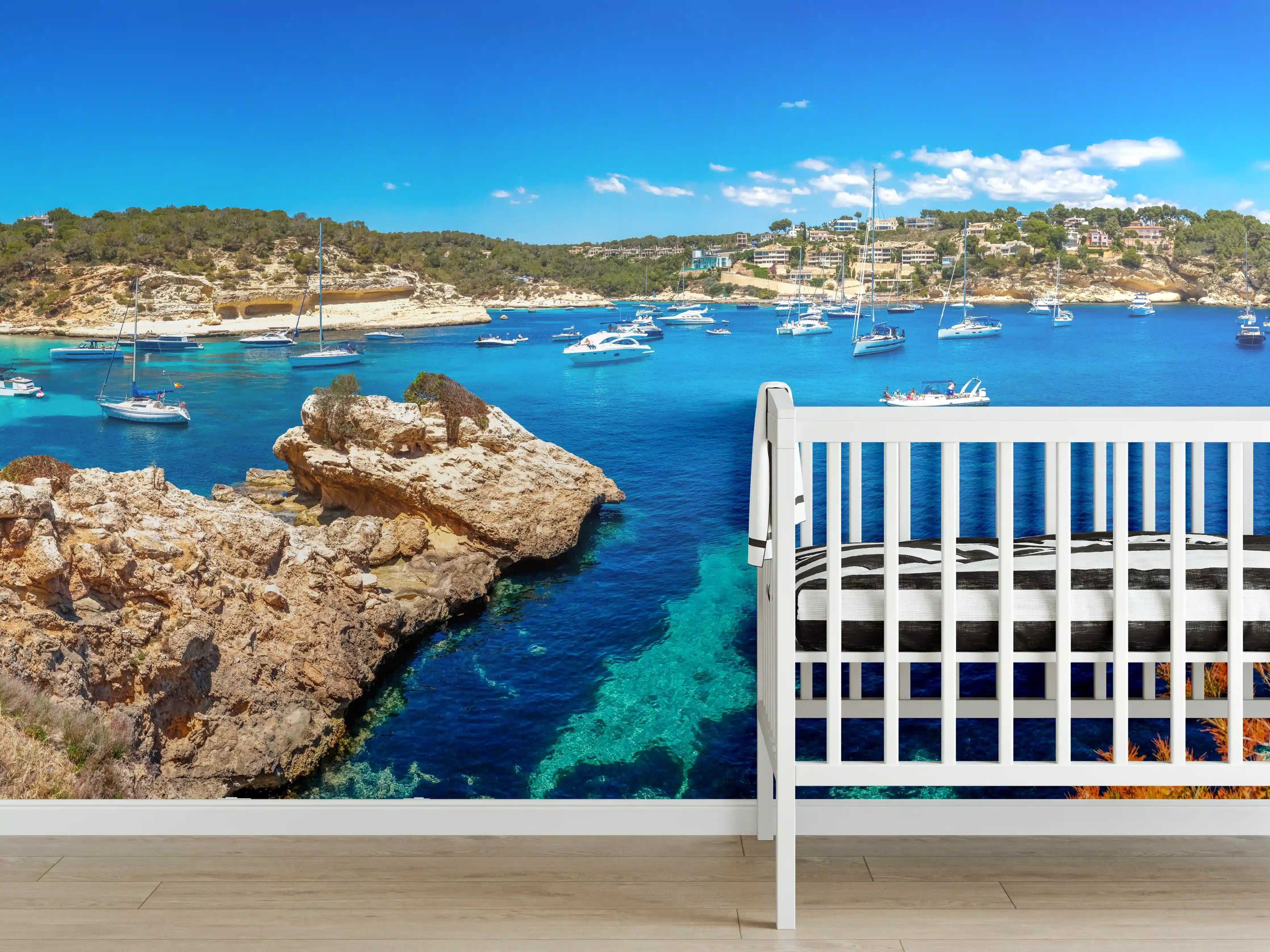 Babyzimmer Wandgestaltung - Drei Finger Bucht (Mallorca)