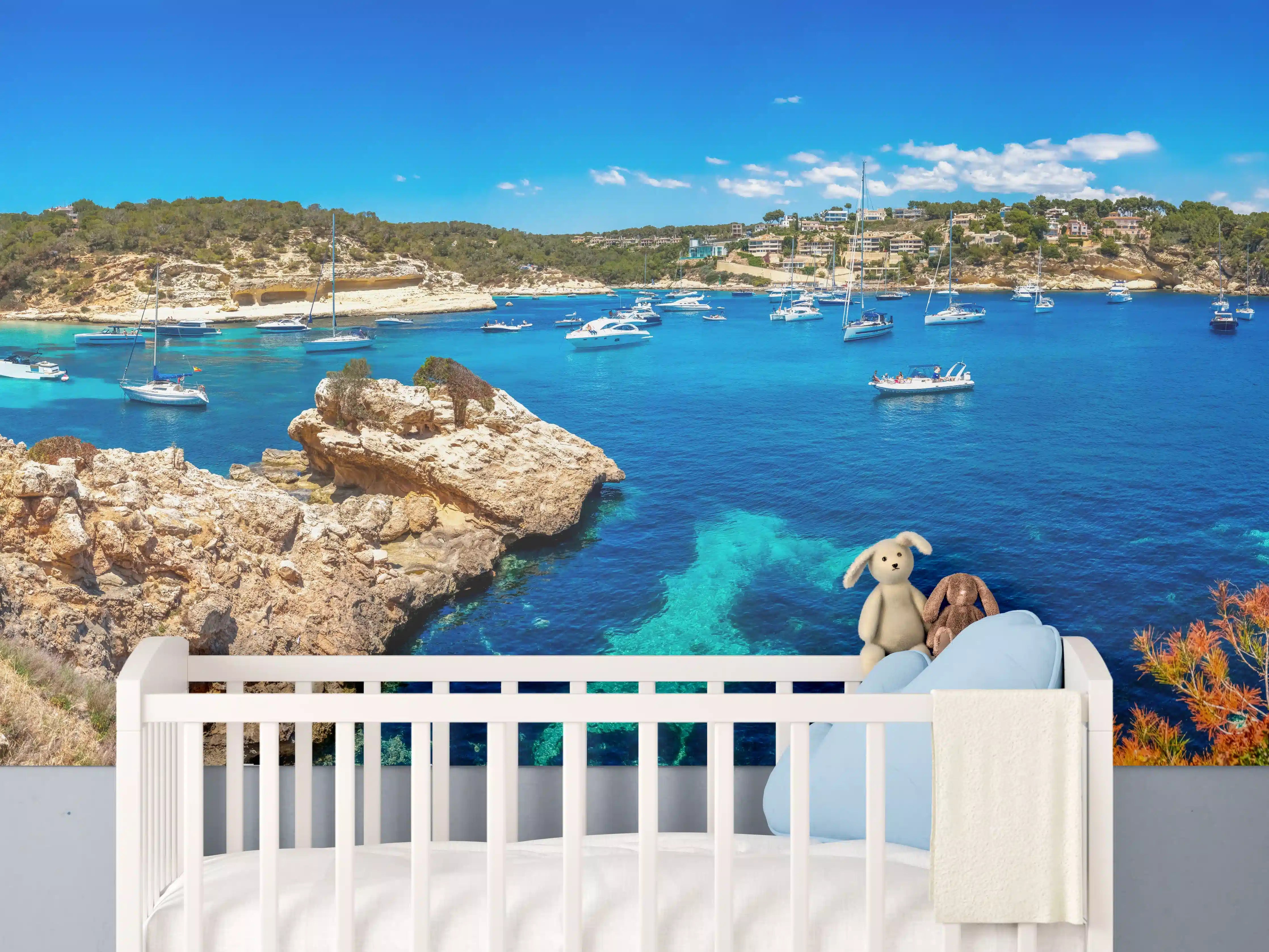 Babyzimmer Wandgestaltung - Drei Finger Bucht (Mallorca)