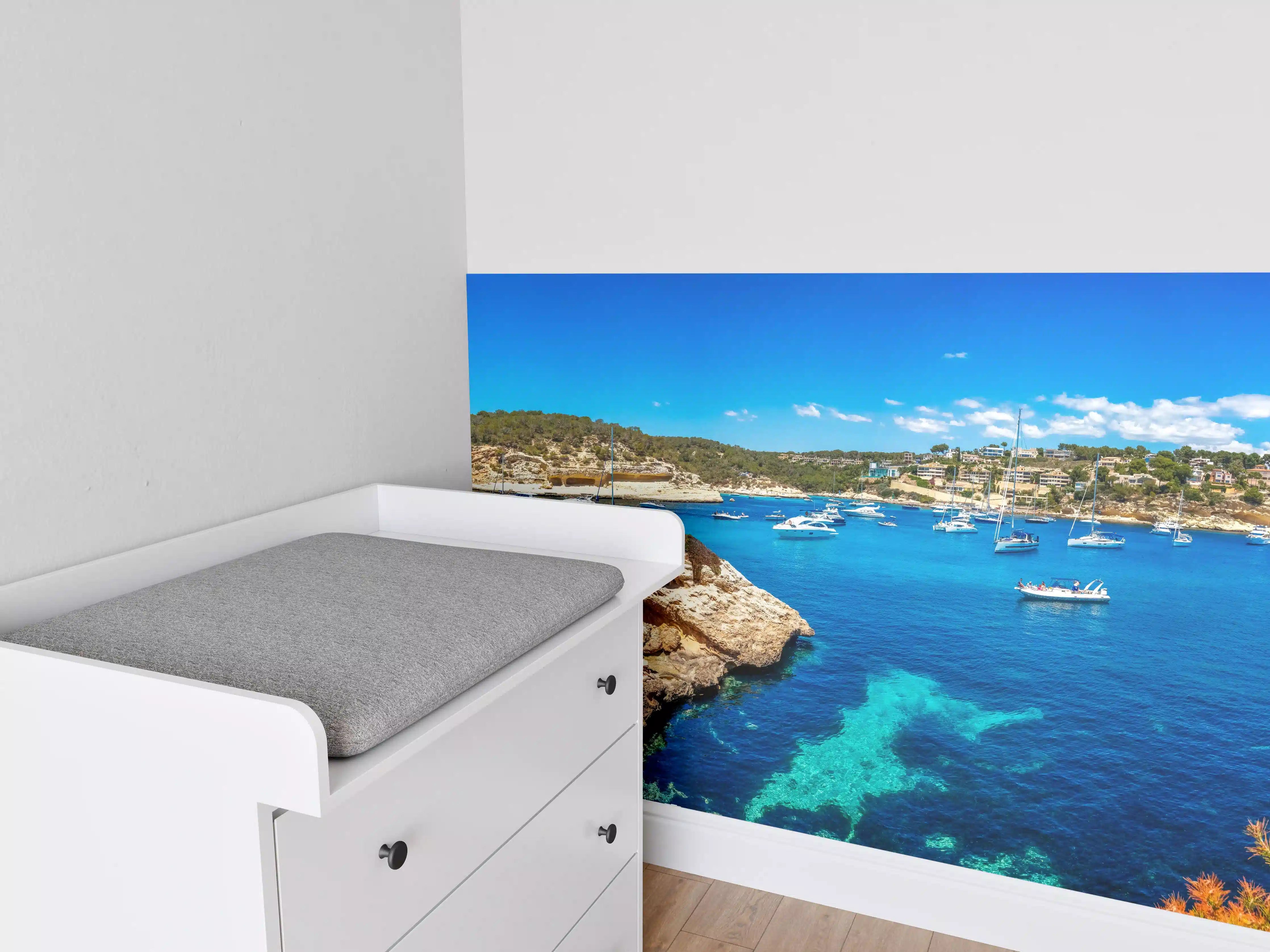 Babyzimmer Wandgestaltung - Drei Finger Bucht (Mallorca)