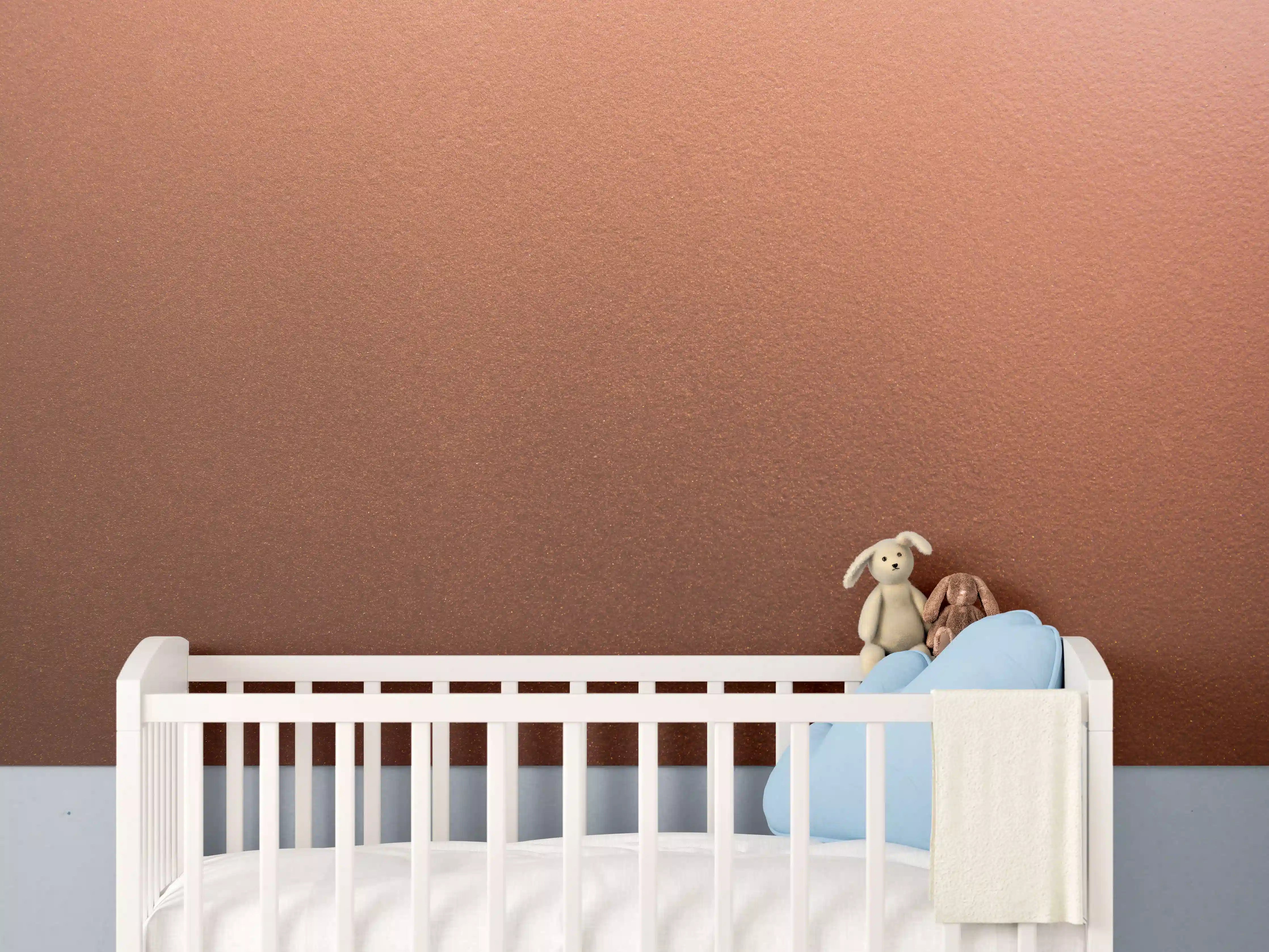 Babyzimmer Wandgestaltung - Dunkles blasses Bronze