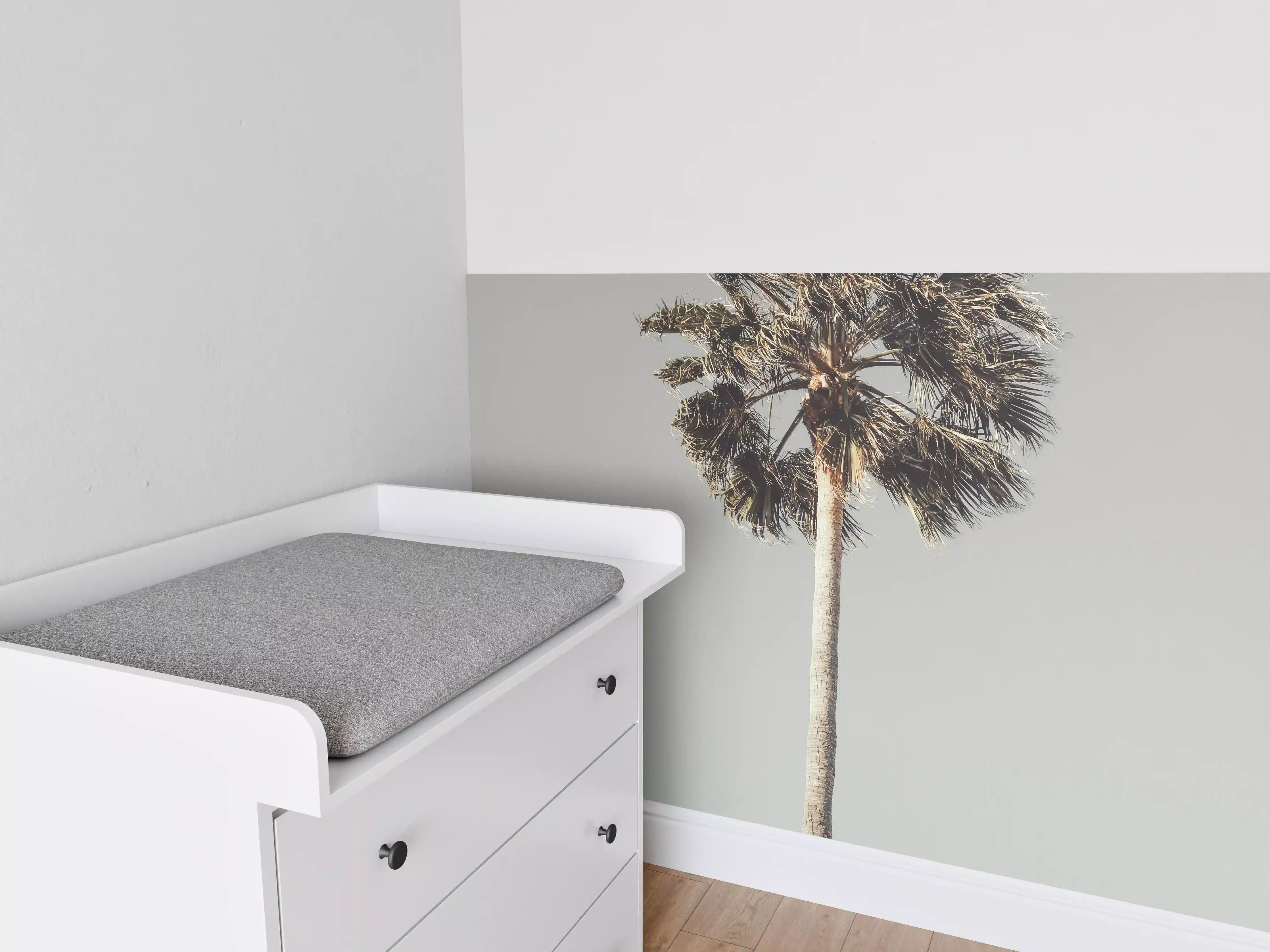 Babyzimmer Wandgestaltung - Einfache Palme