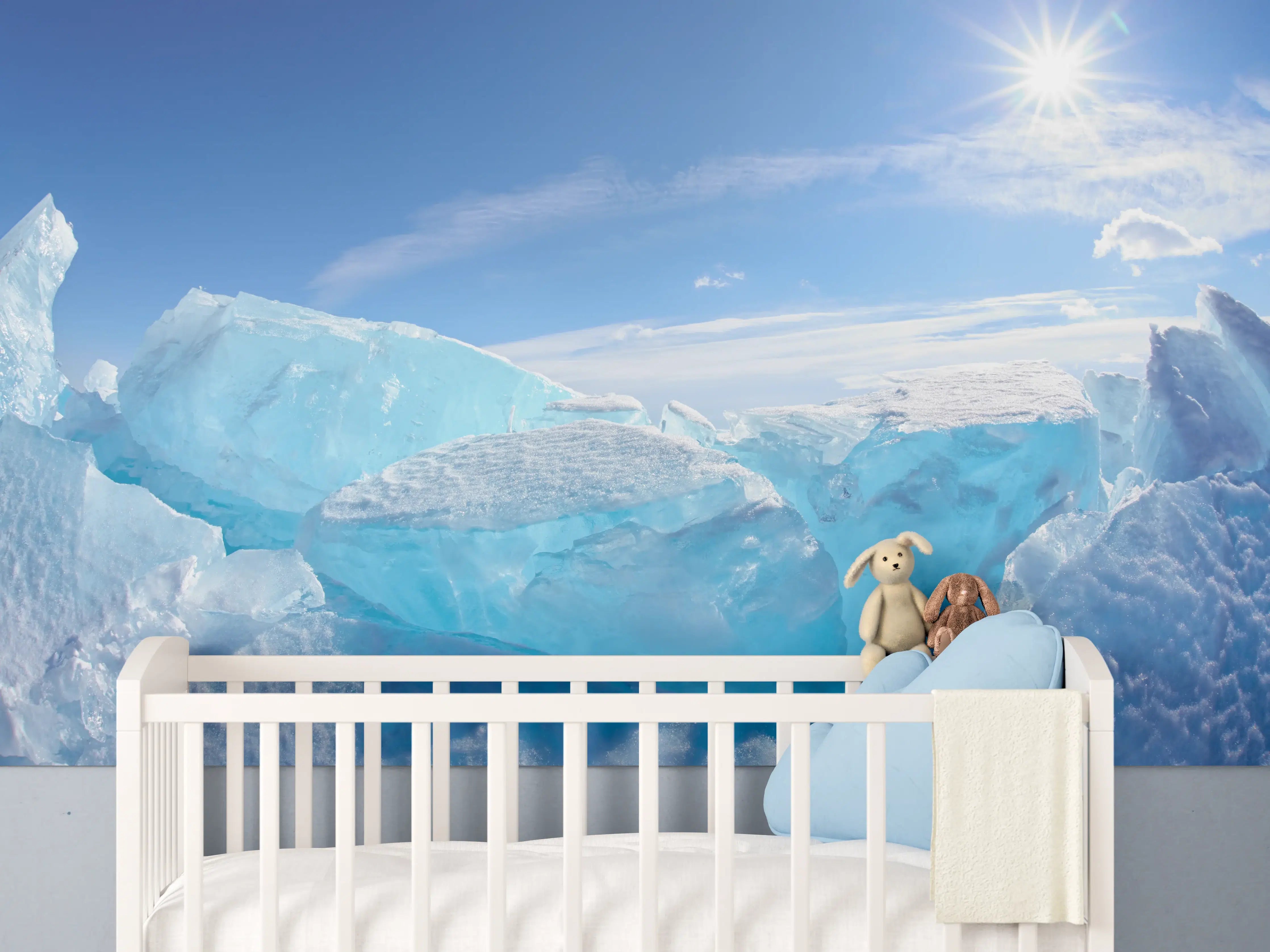 Babyzimmer Wandgestaltung - Eisriff am Baikalsee