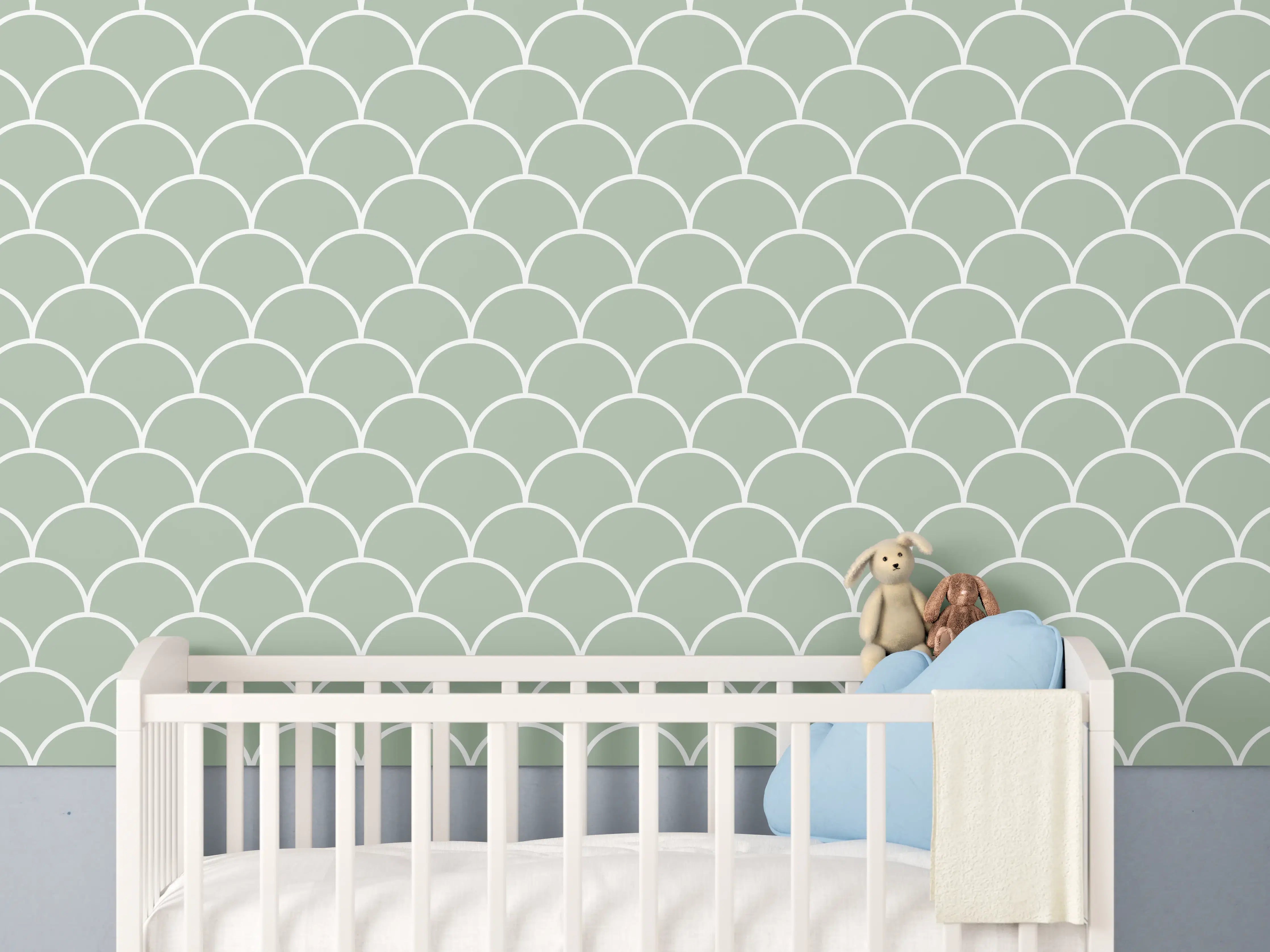 Babyzimmer Wandgestaltung - Elegante Salvia-Designs