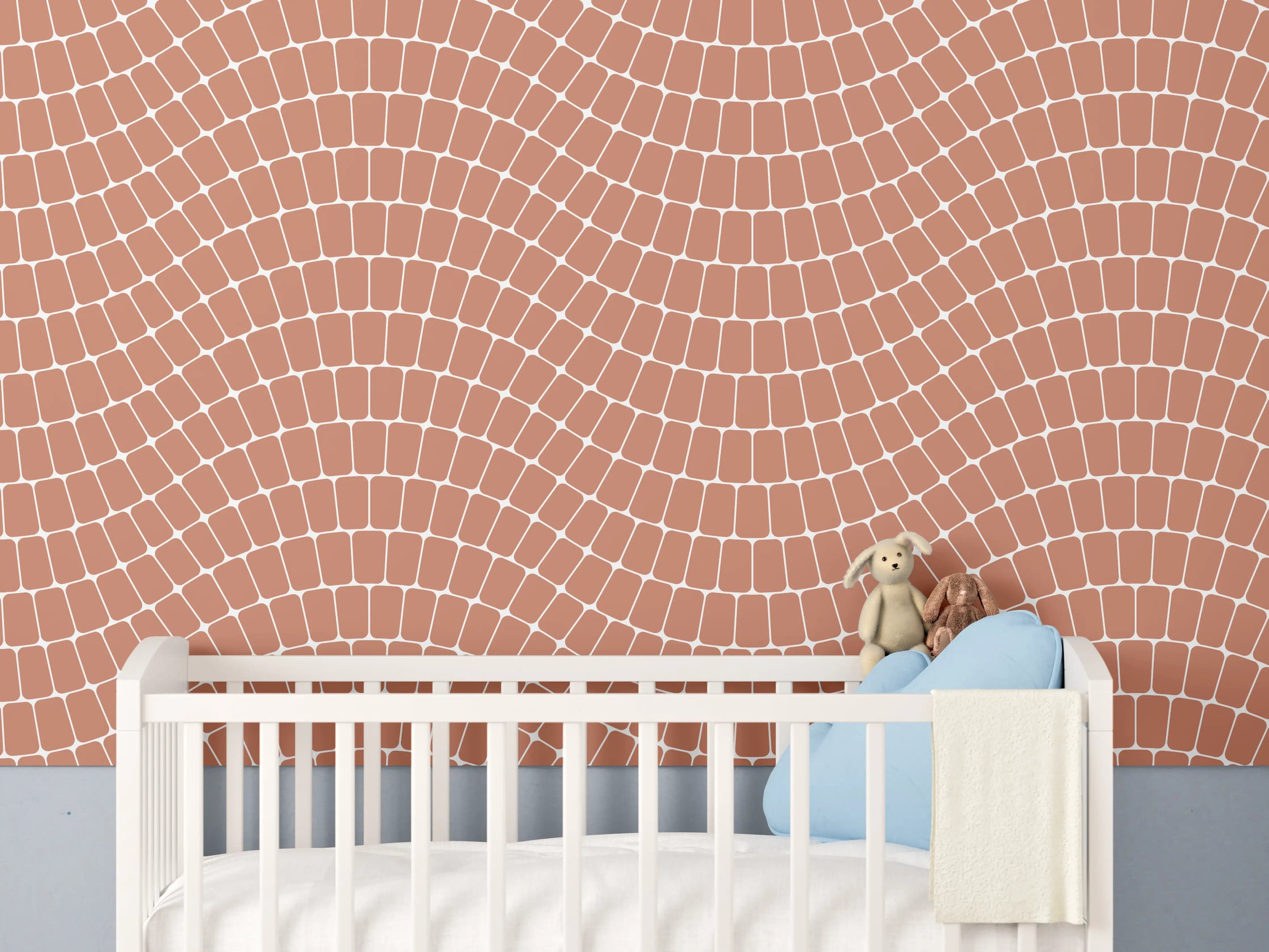 Babyzimmer Wandgestaltung - Elegante Weiße Marmor-Textur mit zarten Graunuancen