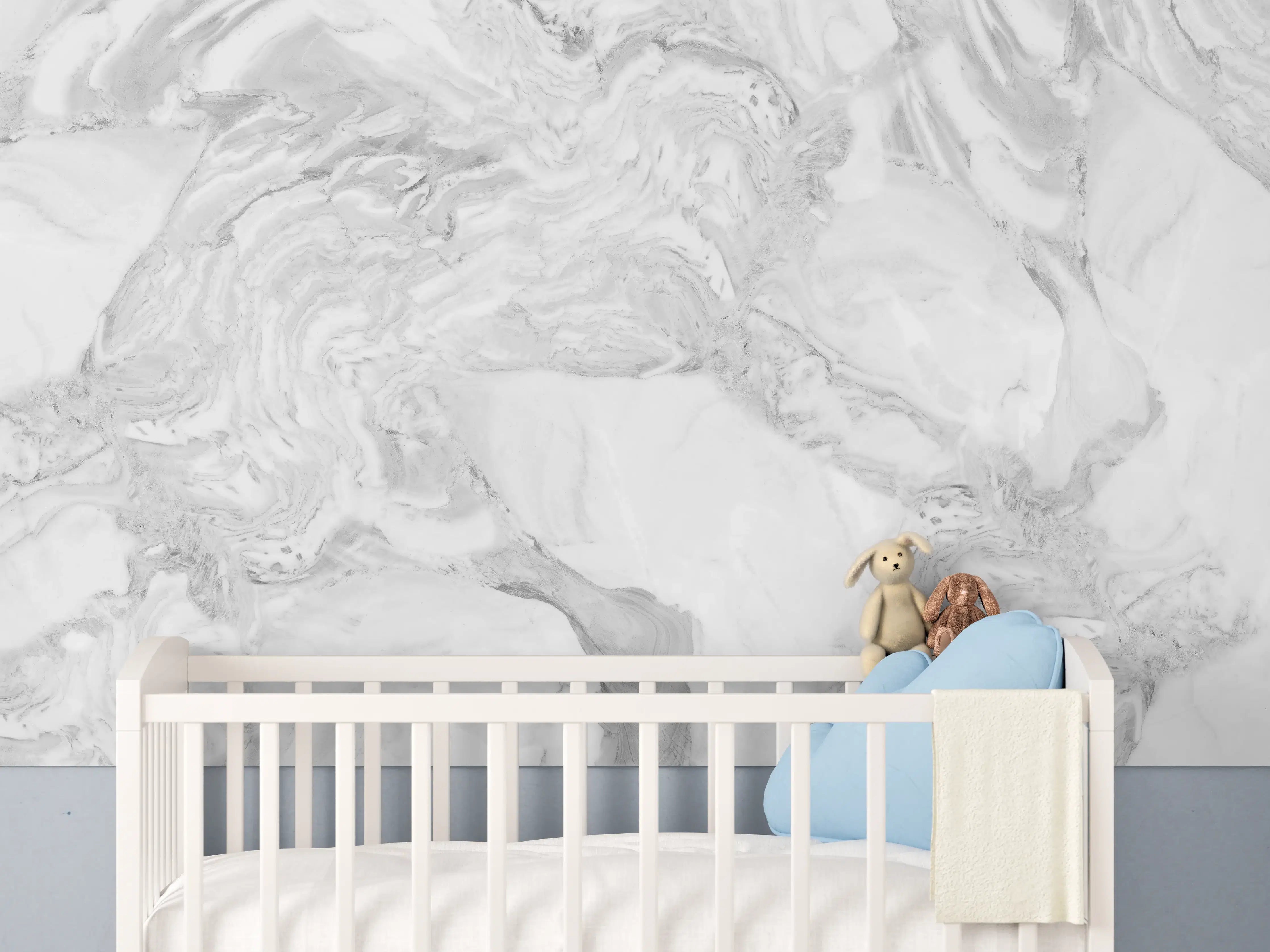 Babyzimmer Wandgestaltung - Elfenbein italienischer Marmor