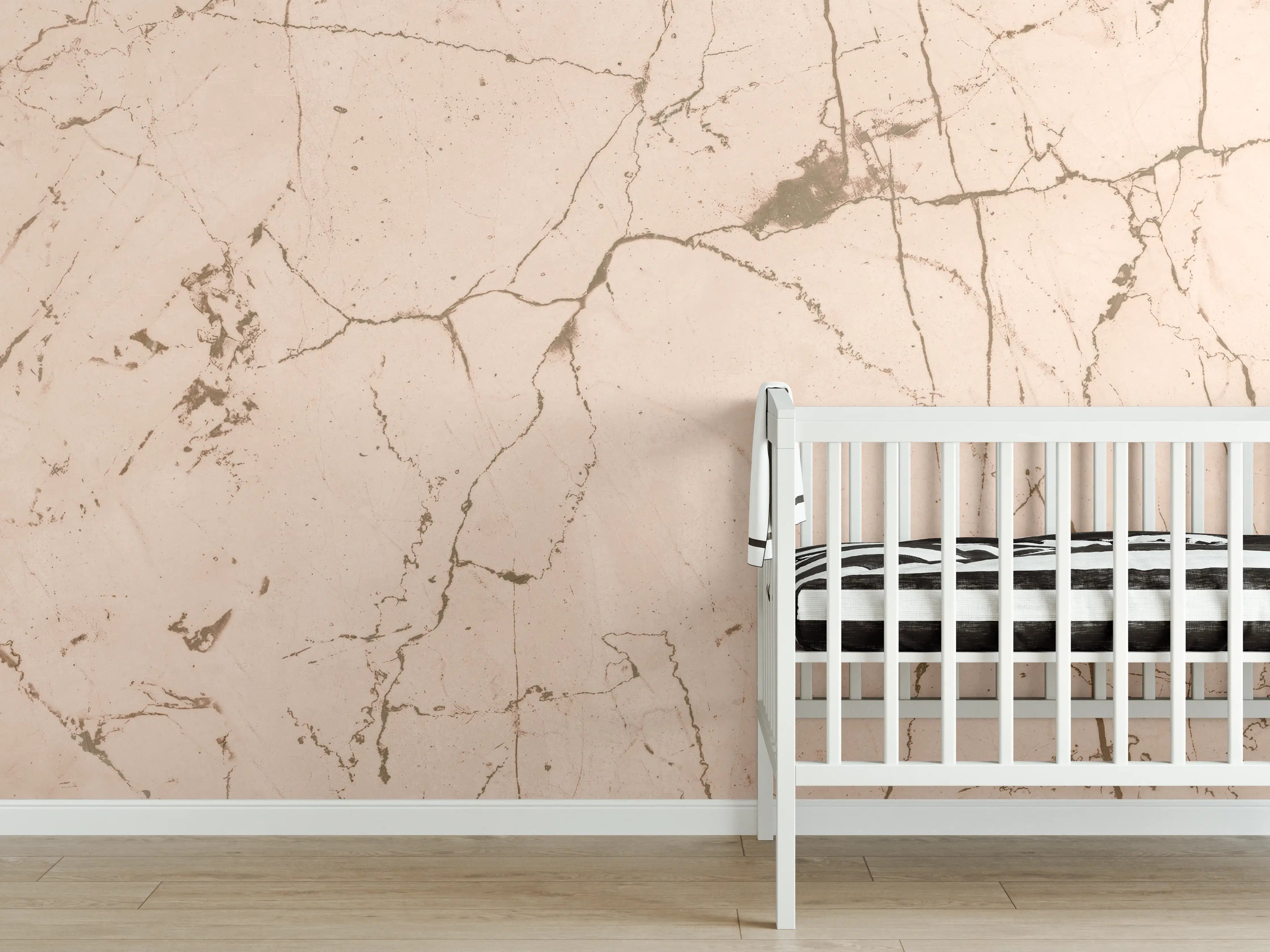 Babyzimmer Wandgestaltung - Elfenbeinfarbener OnyxmarmoR