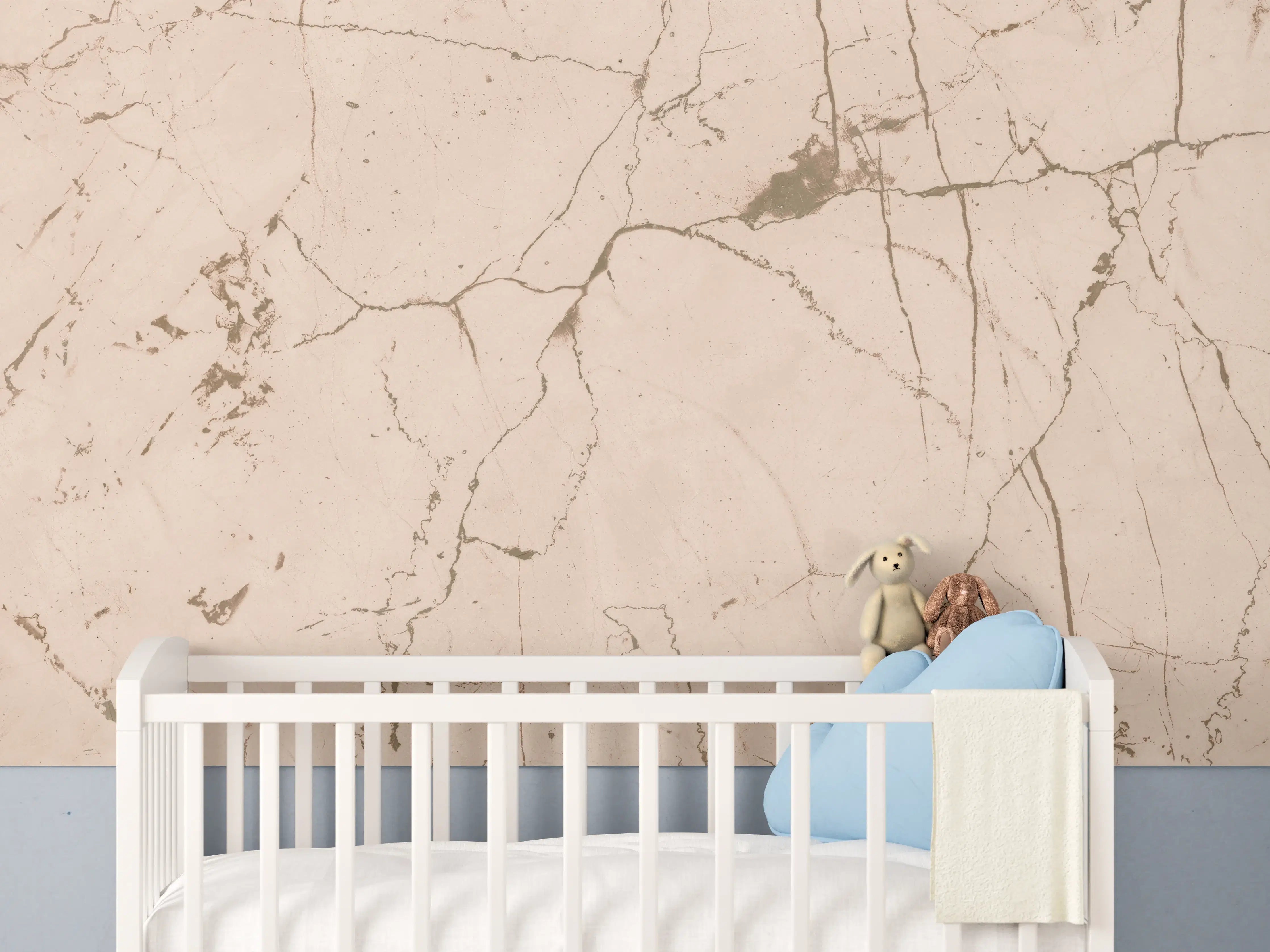 Babyzimmer Wandgestaltung - Elfenbeinfarbener OnyxmarmoR