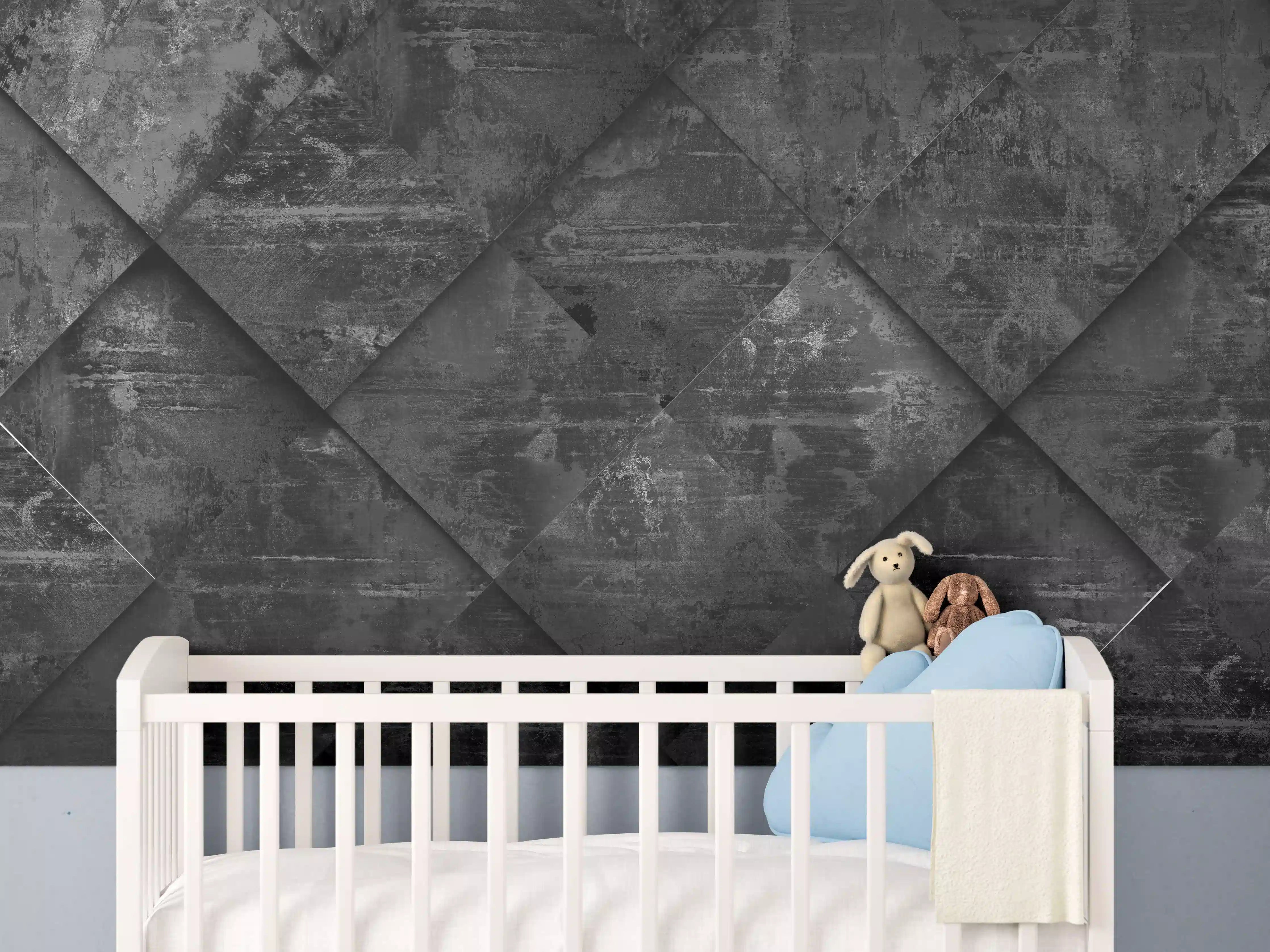 Babyzimmer Wandgestaltung - Extra Dark Design Hintergrund