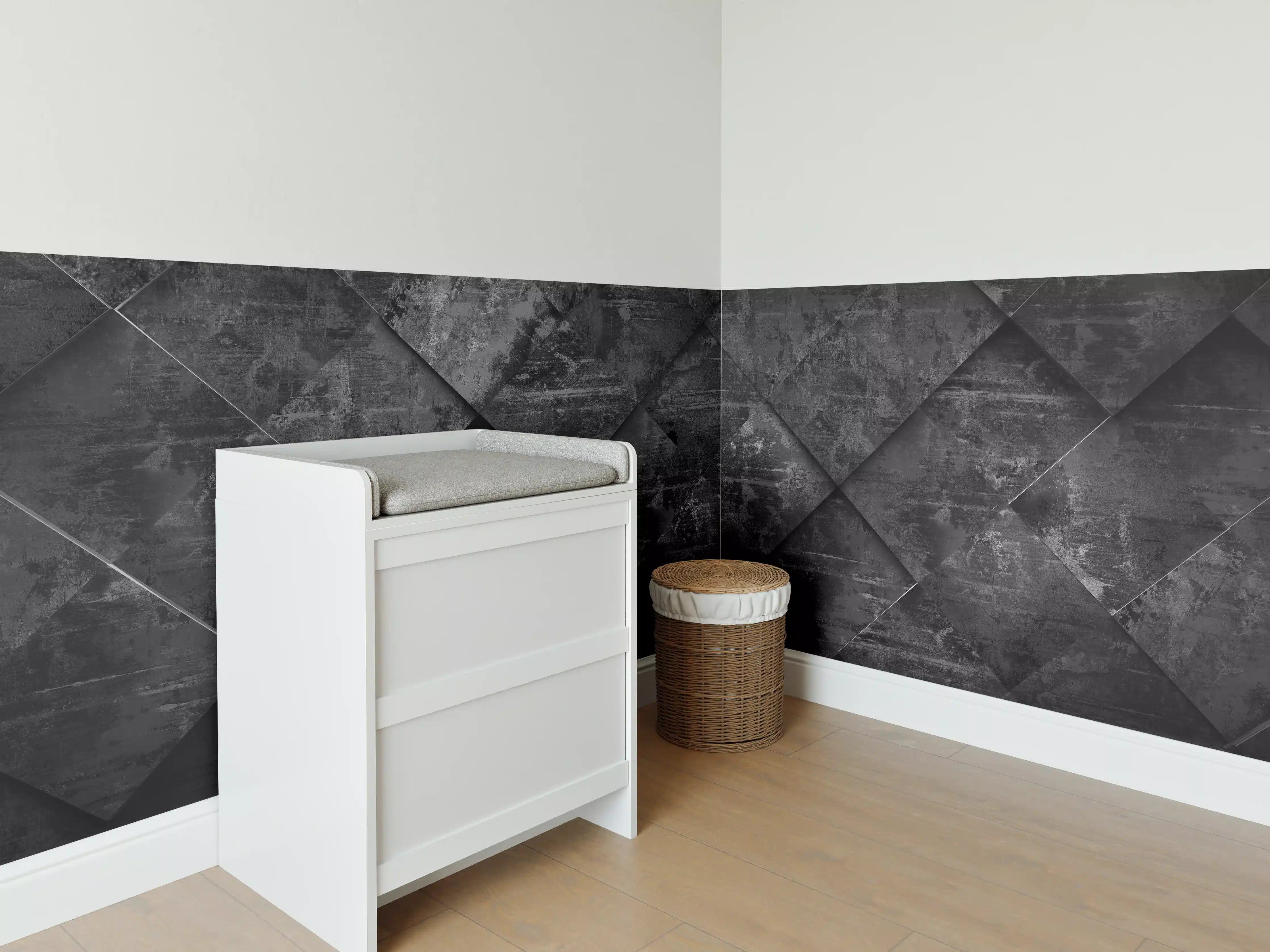 Babyzimmer Wandgestaltung - Extra Dark Design Hintergrund