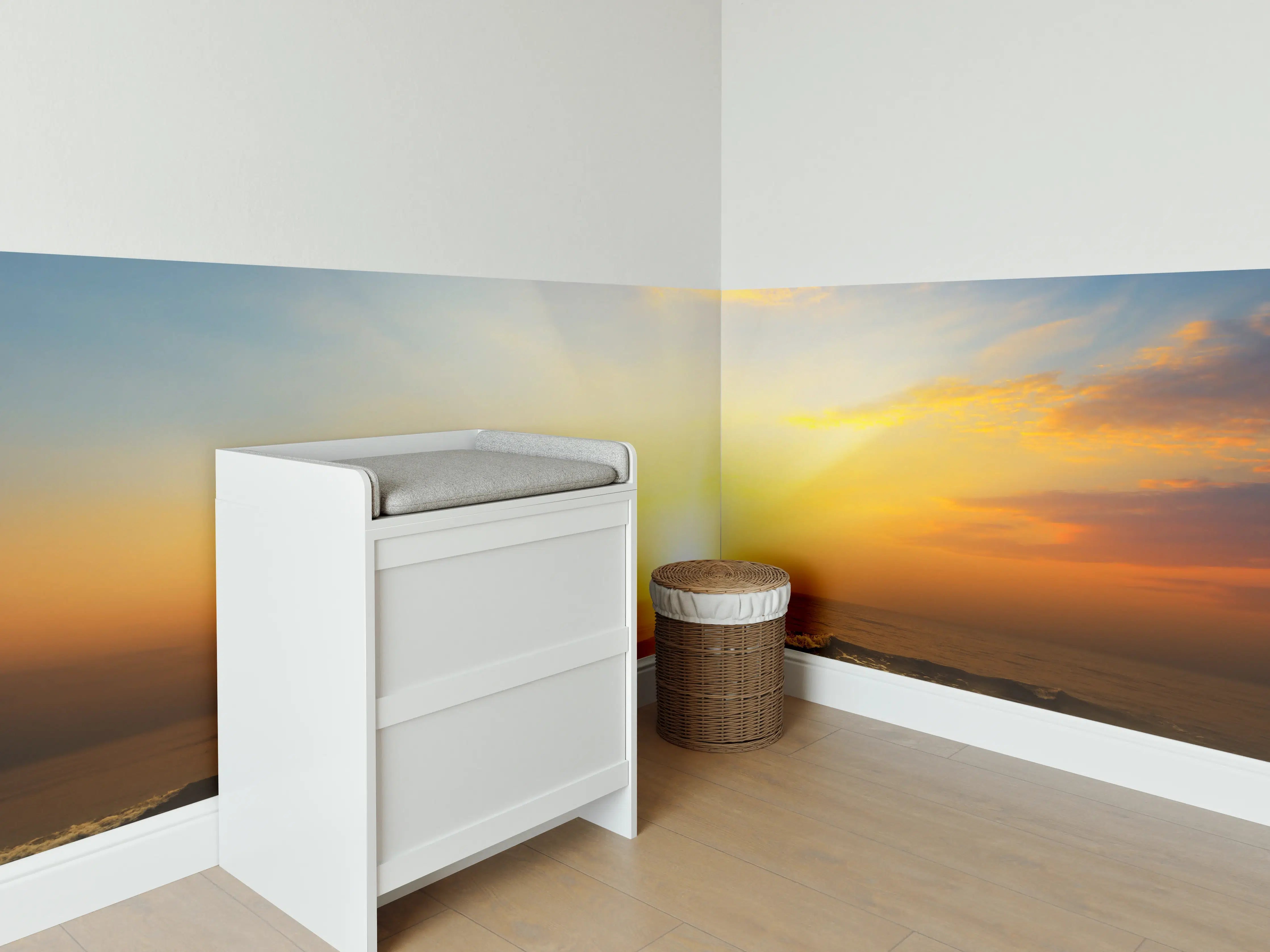 Babyzimmer Wandgestaltung - Fantastischer Sonnenuntergang an Mexicos Pazifikküste