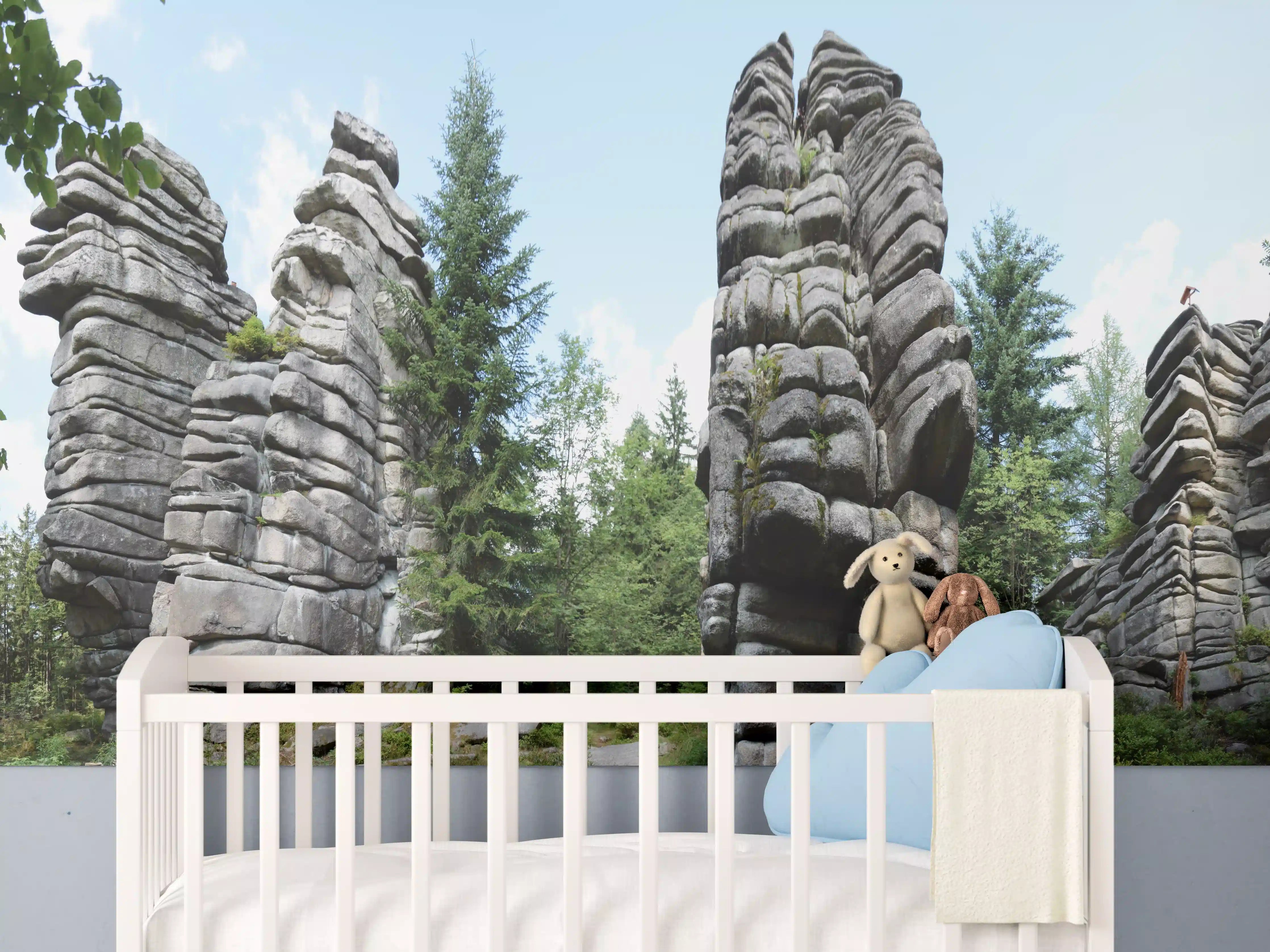 Babyzimmer Wandgestaltung - Fichtelgebirge - Drei Brüder