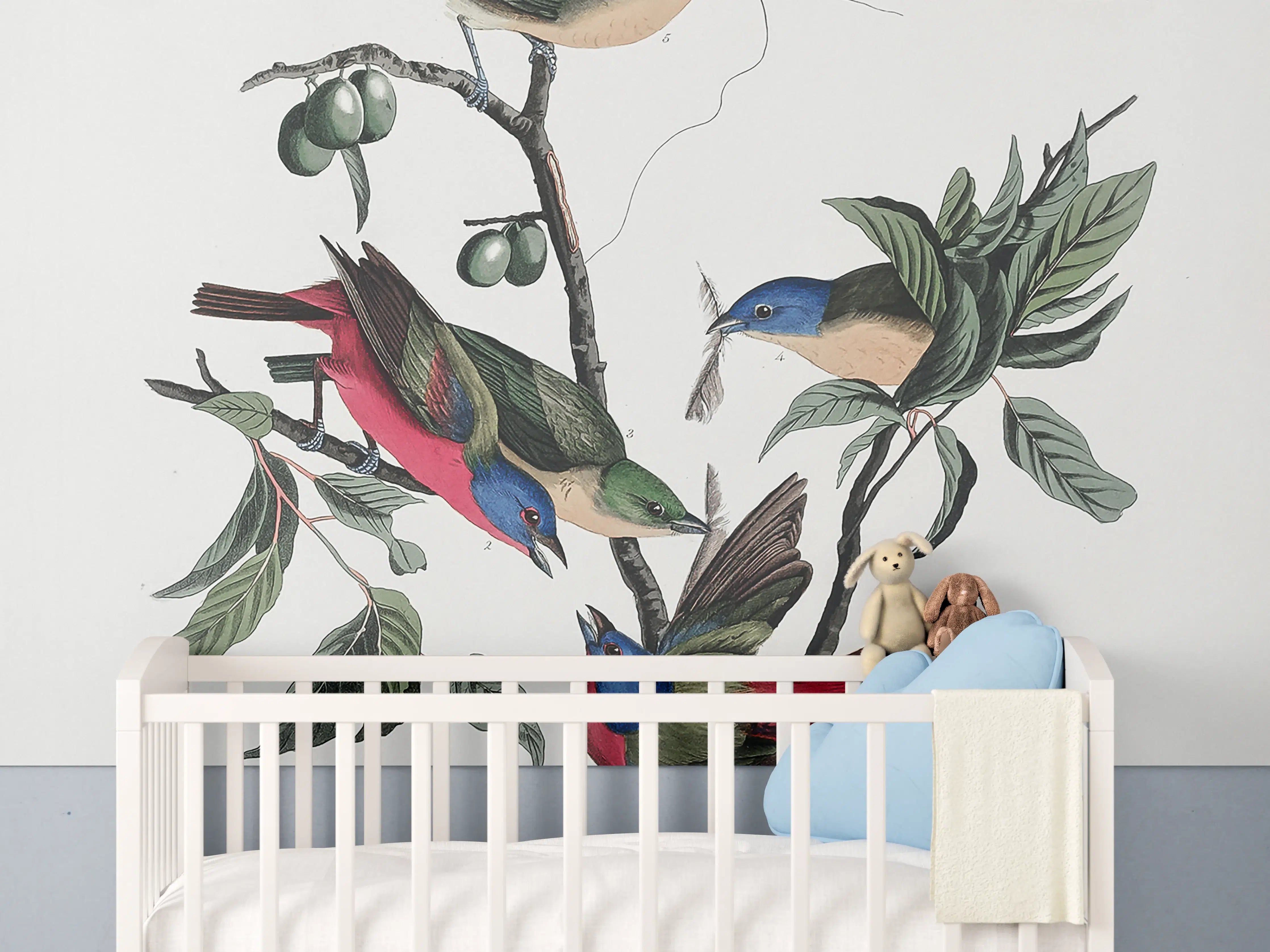 Babyzimmer Wandgestaltung - Fink Portrait - John James Audubon