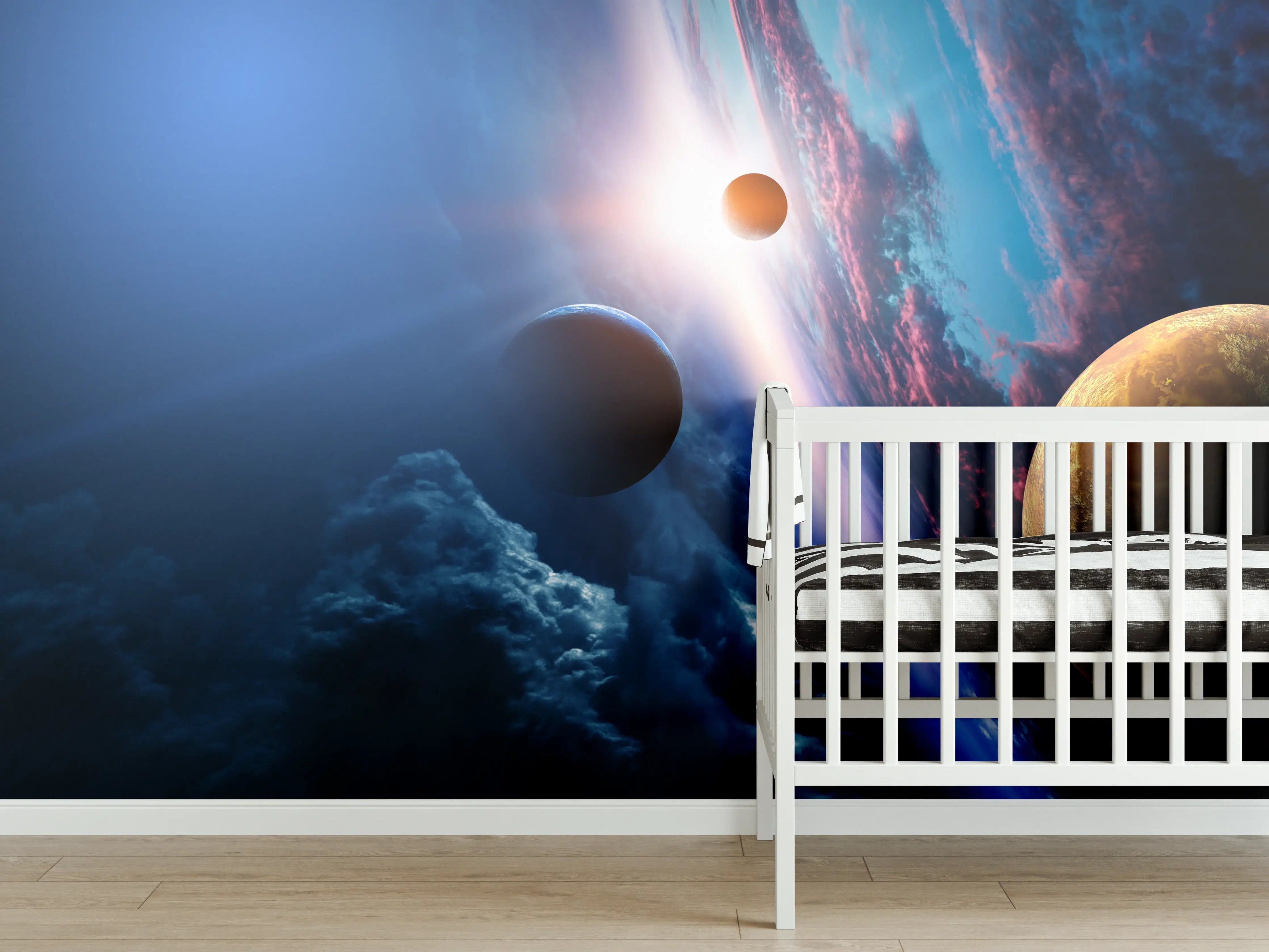 Babyzimmer Wandgestaltung - Fliegender Adler Bewegung