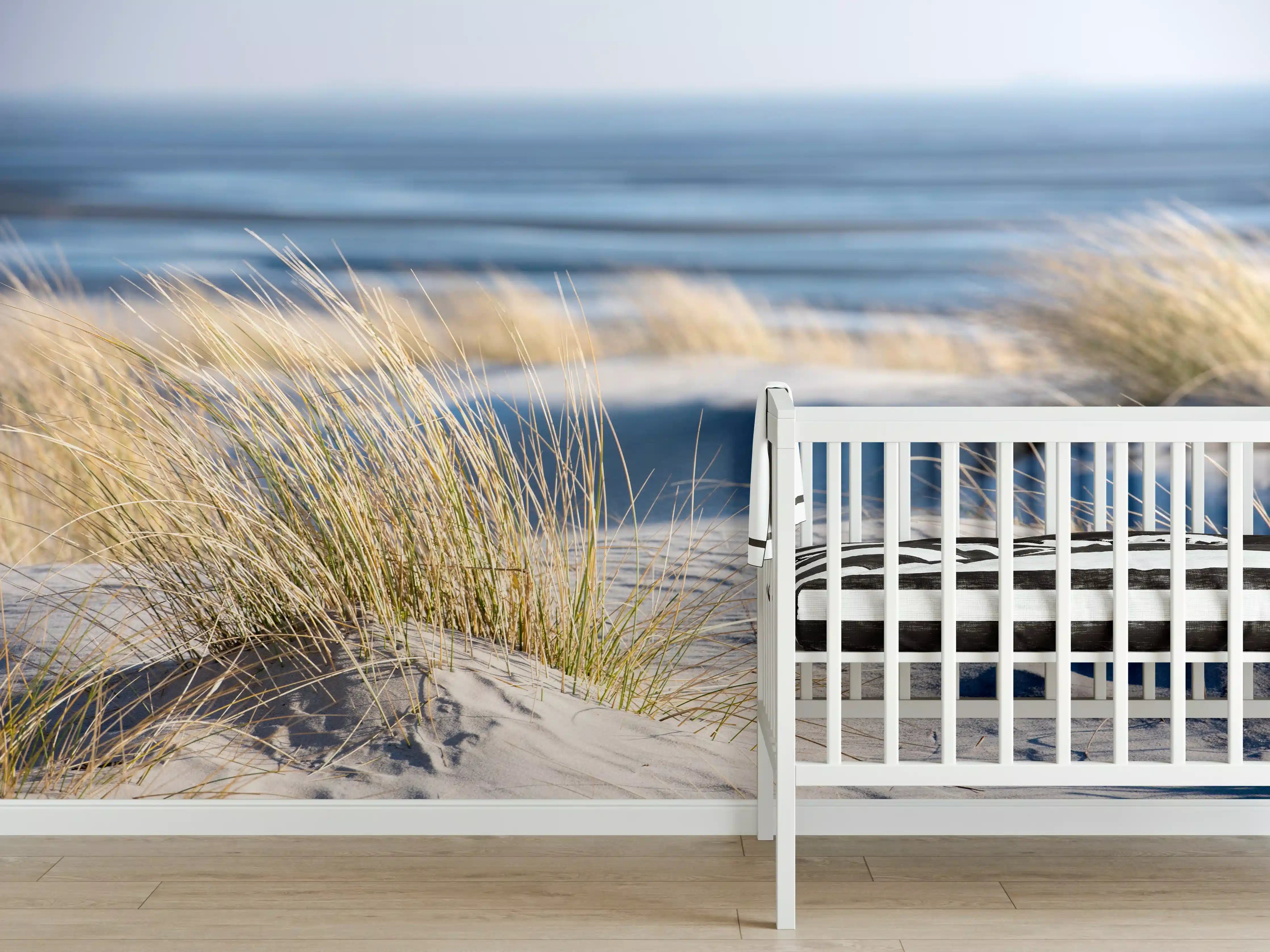 Babyzimmer Wandgestaltung - Friedlicher Strand - Nordsee