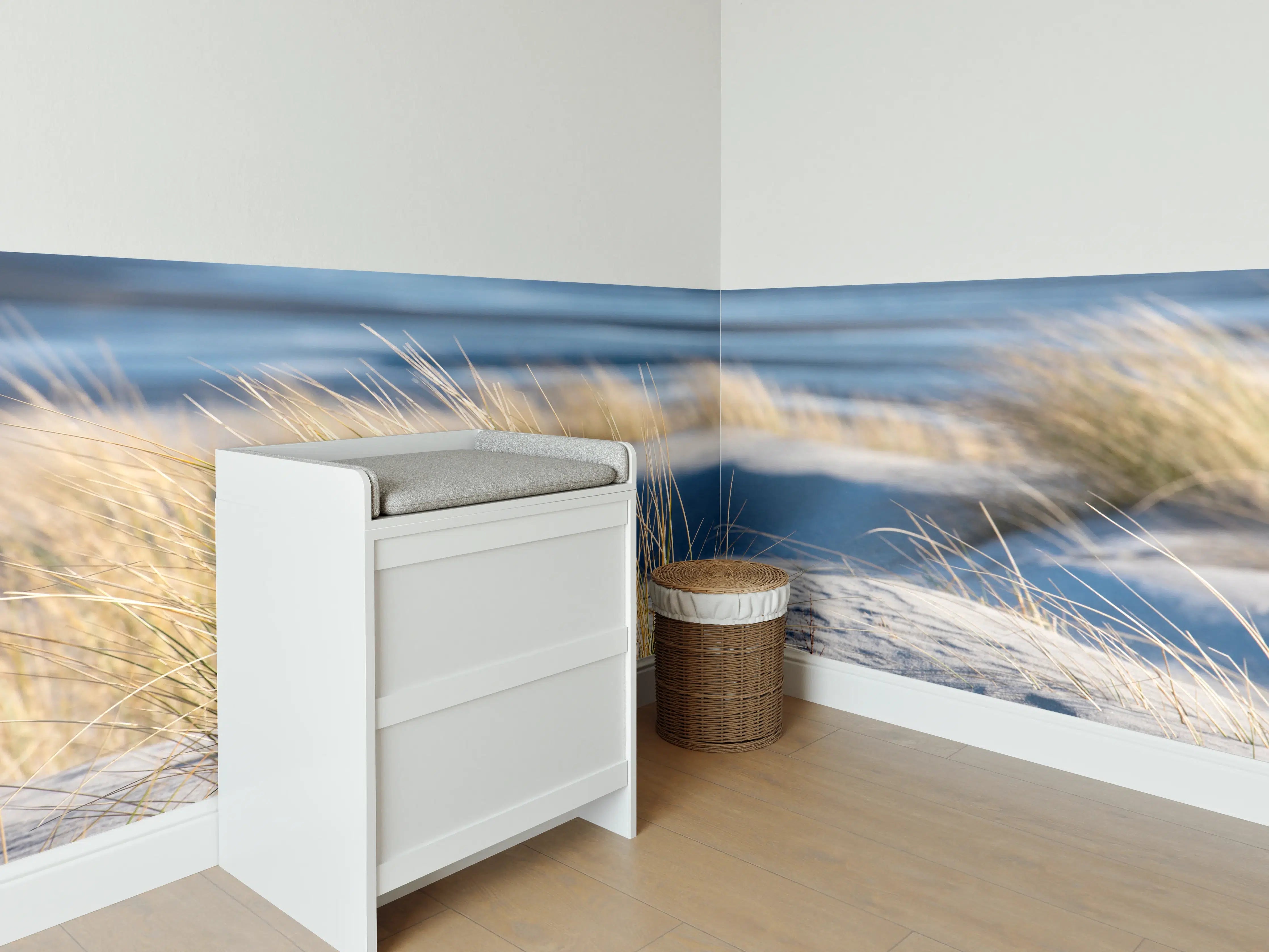 Babyzimmer Wandgestaltung - Friedlicher Strand - Nordsee