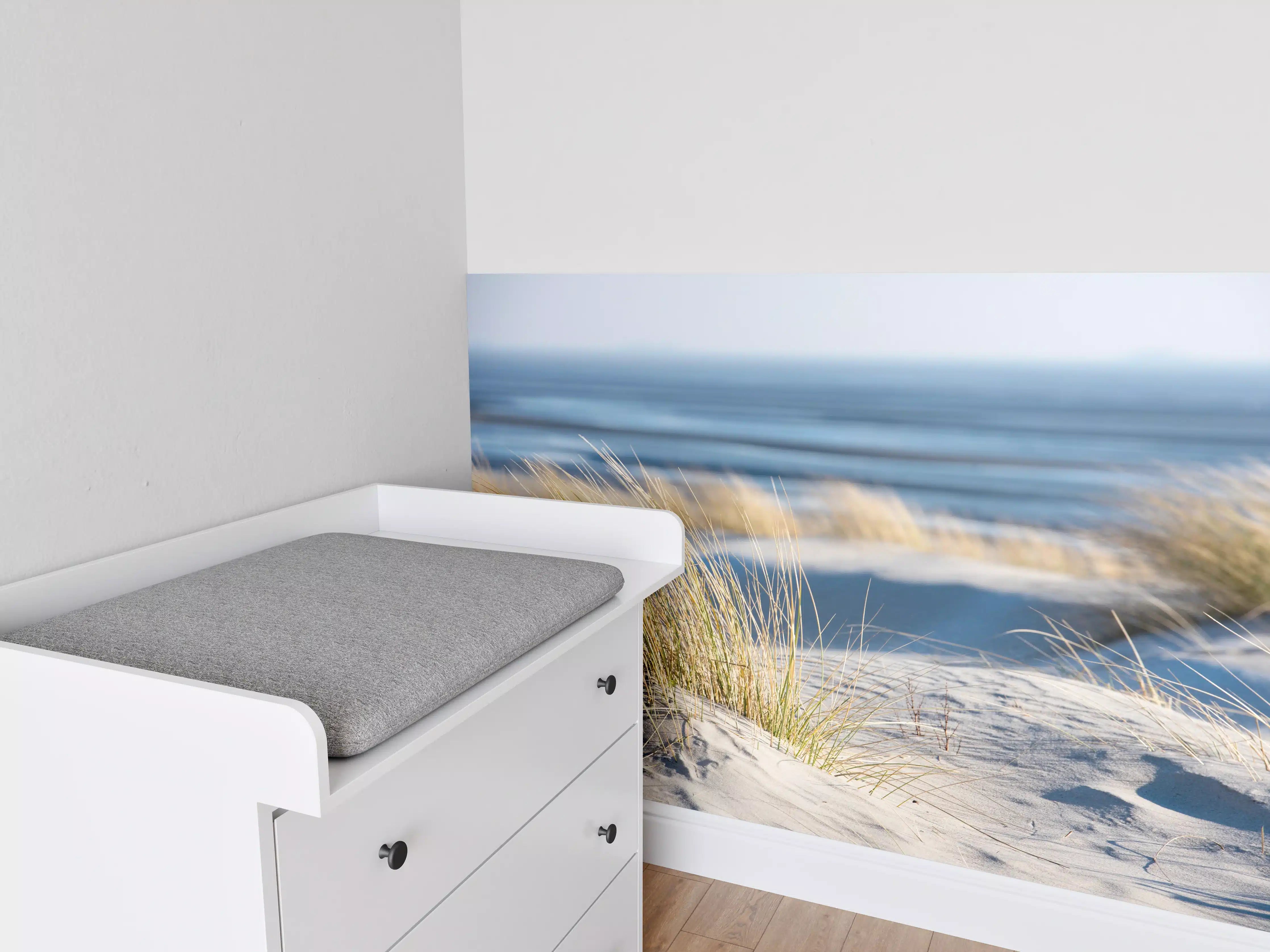 Babyzimmer Wandgestaltung - Friedlicher Strand - Nordsee