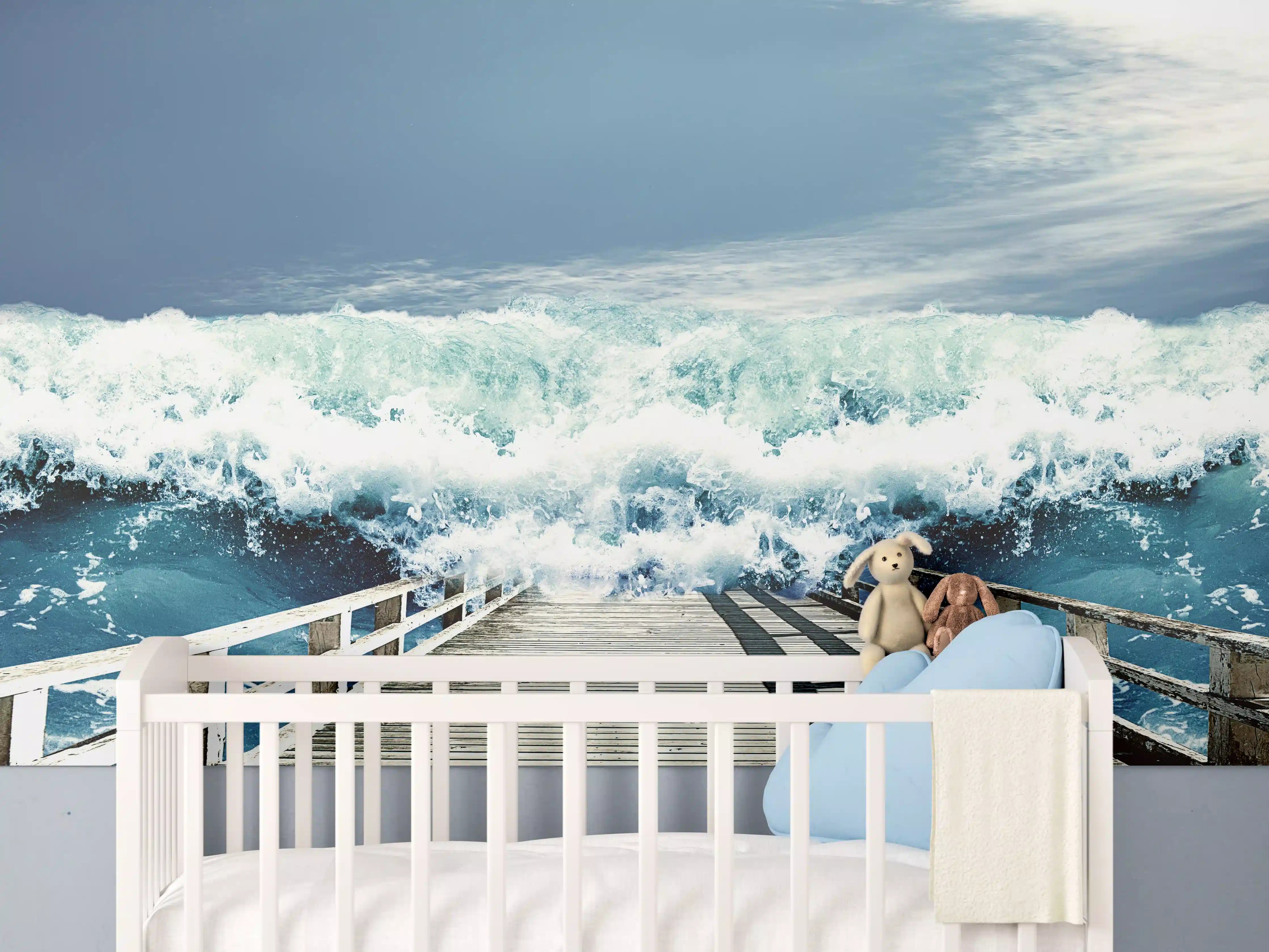 Babyzimmer Wandgestaltung - Friedlicher Strand in Thailand