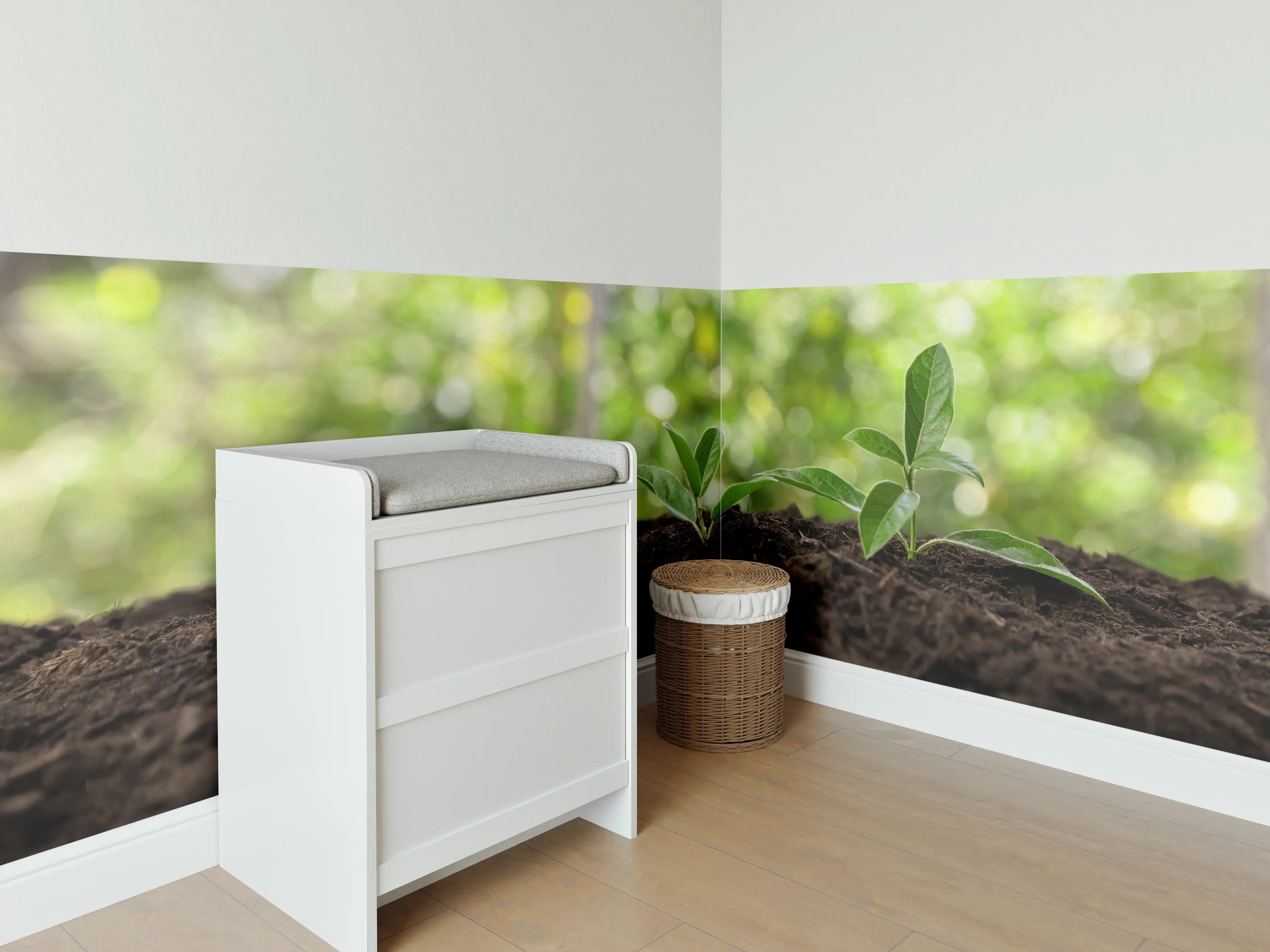 Babyzimmer Wandgestaltung - Frisch Sprießende Setzlinge