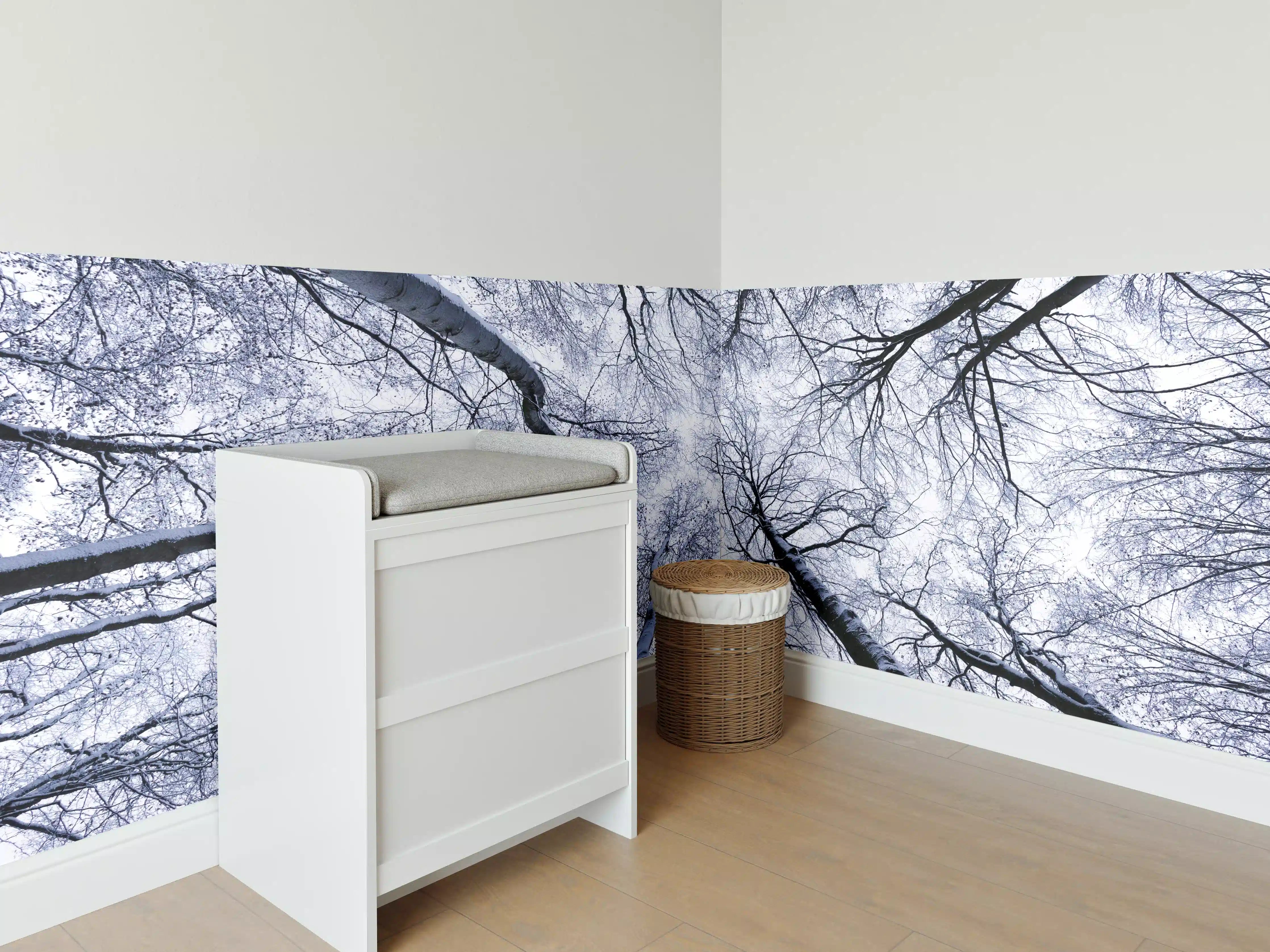 Babyzimmer Wandgestaltung - Frostiger Wald
