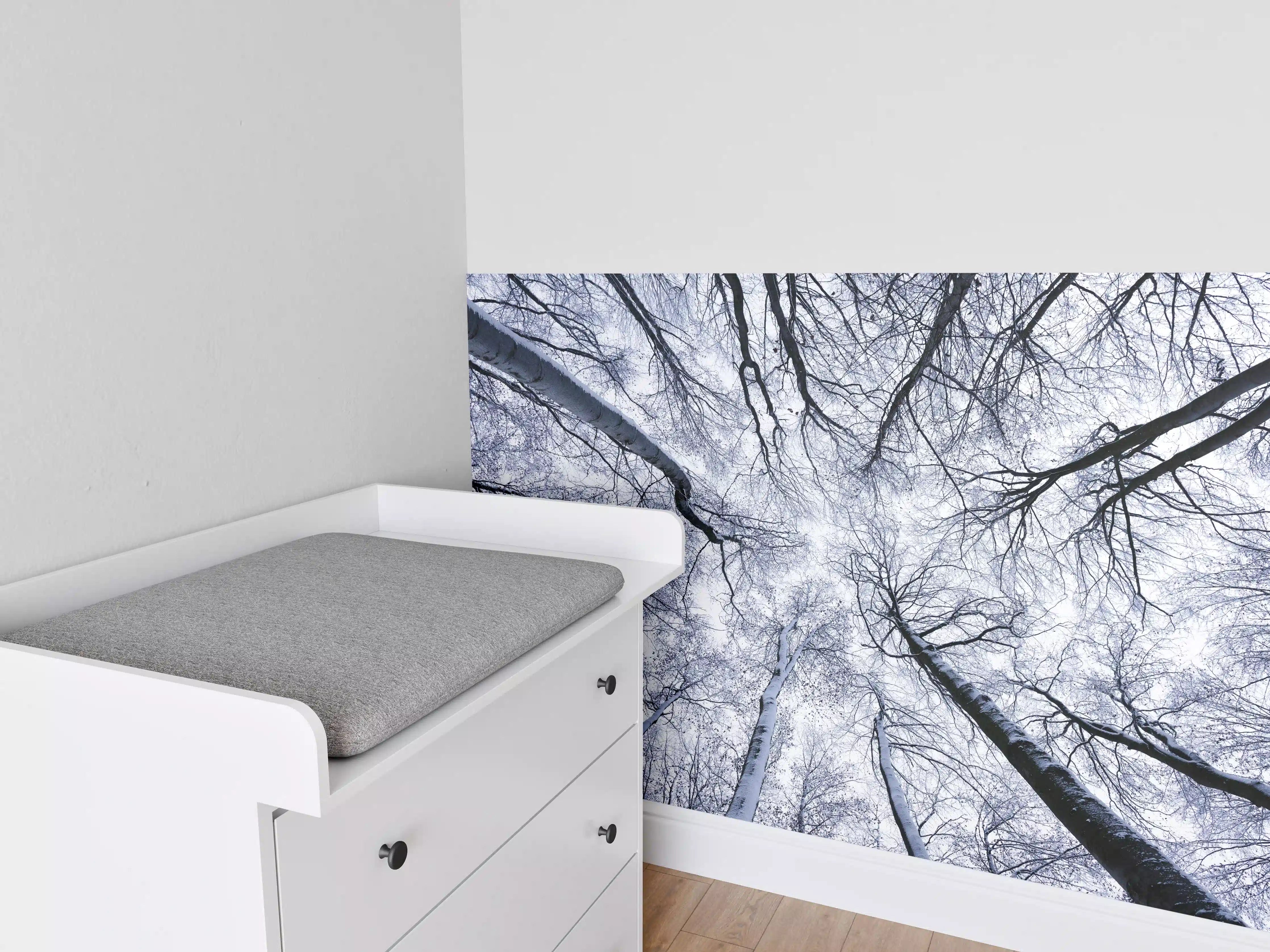 Babyzimmer Wandgestaltung - Frostiger Wald