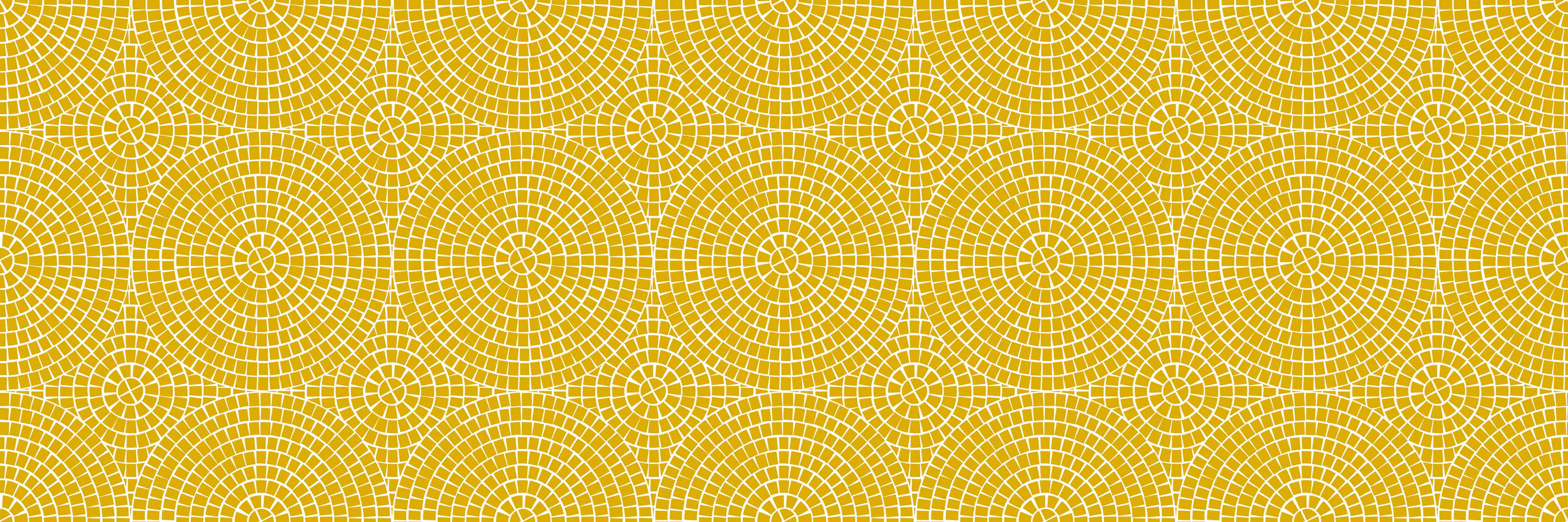 Babyzimmer Wandgestaltung-Gelbes Mosaik - Warme Wandgestaltung