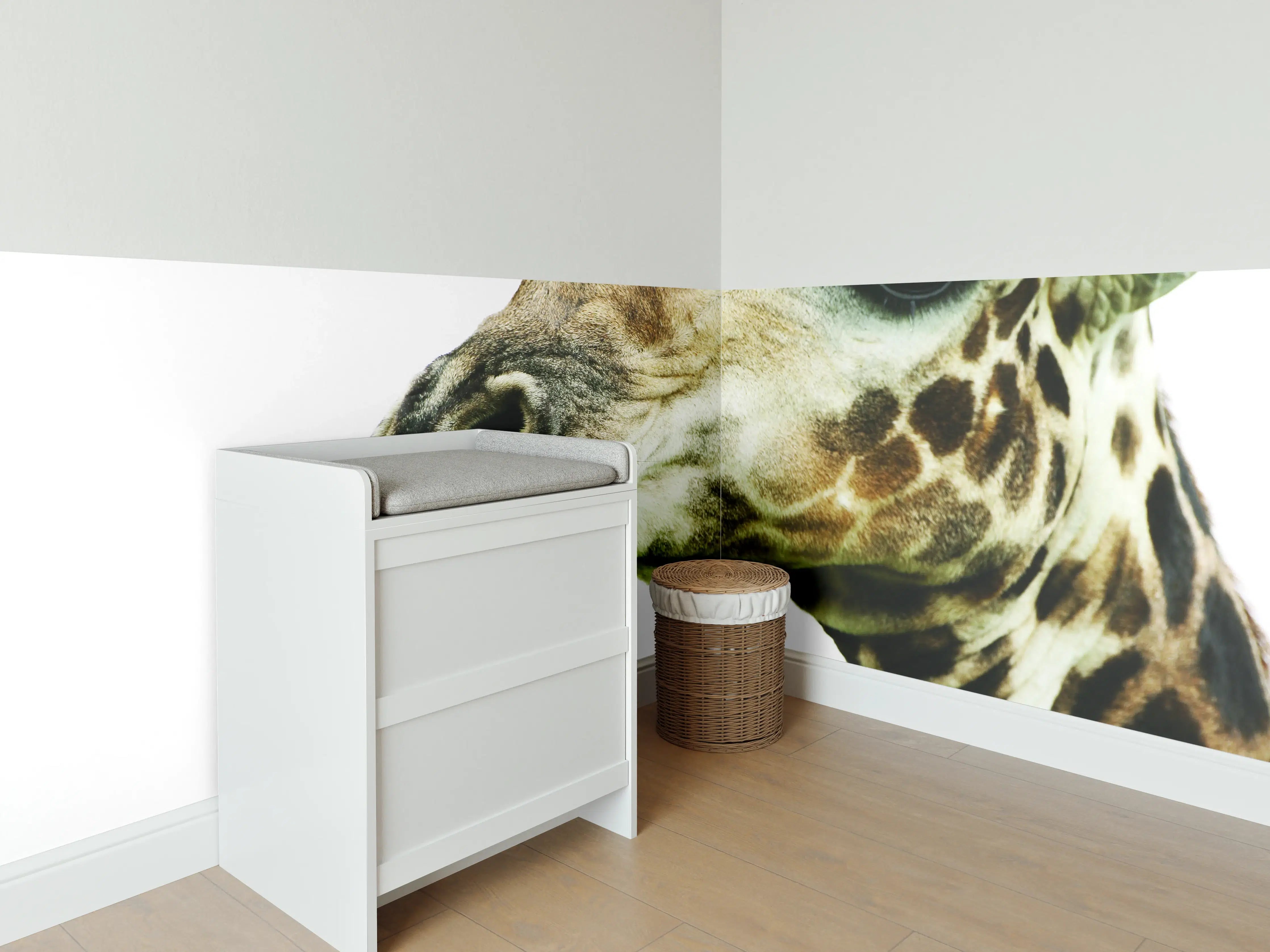 Babyzimmer Wandgestaltung - Giraffe - Nahaufnahme