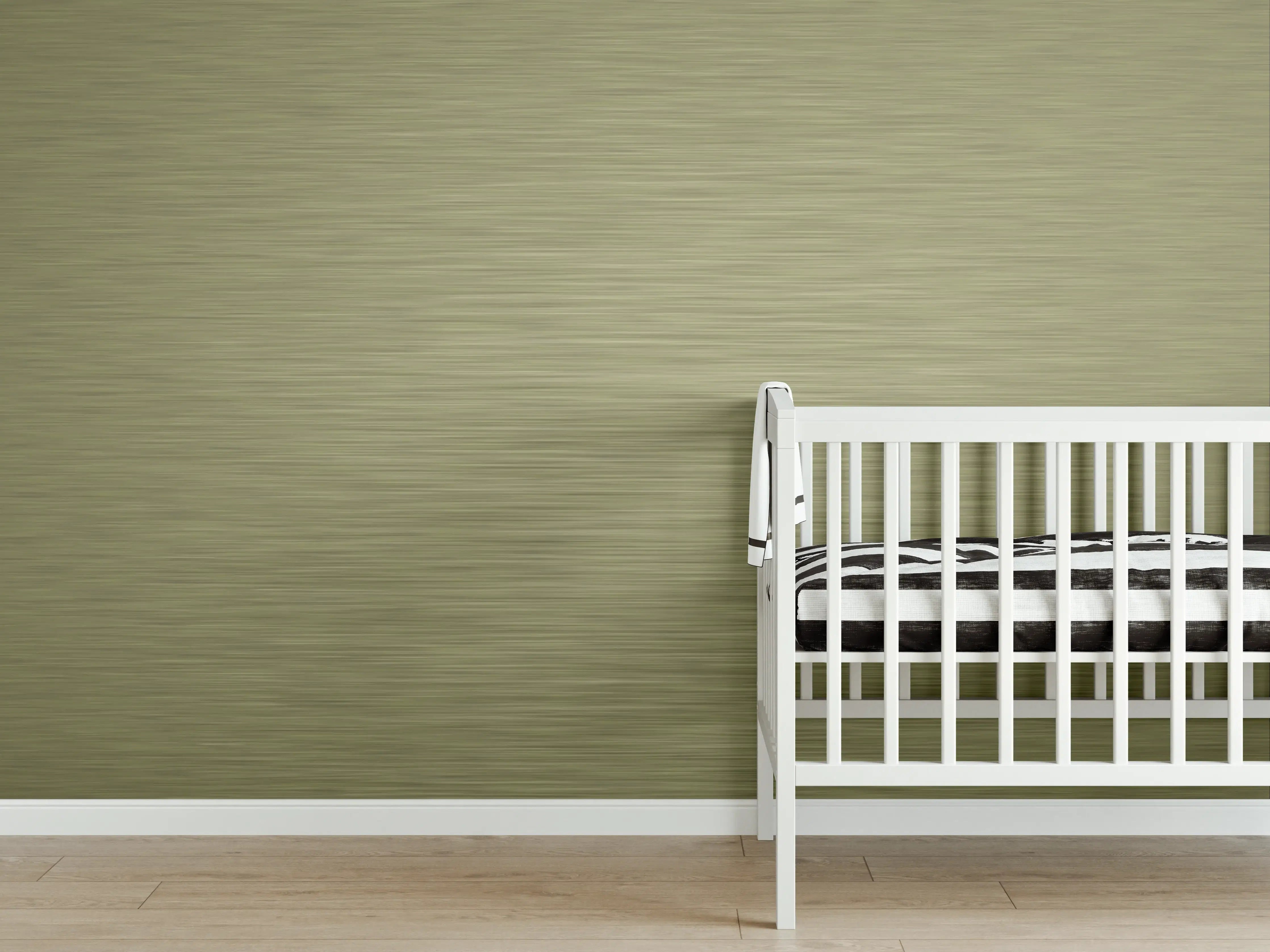 Babyzimmer Wandgestaltung - Gold - ALU Prime - Metall Gebürstet