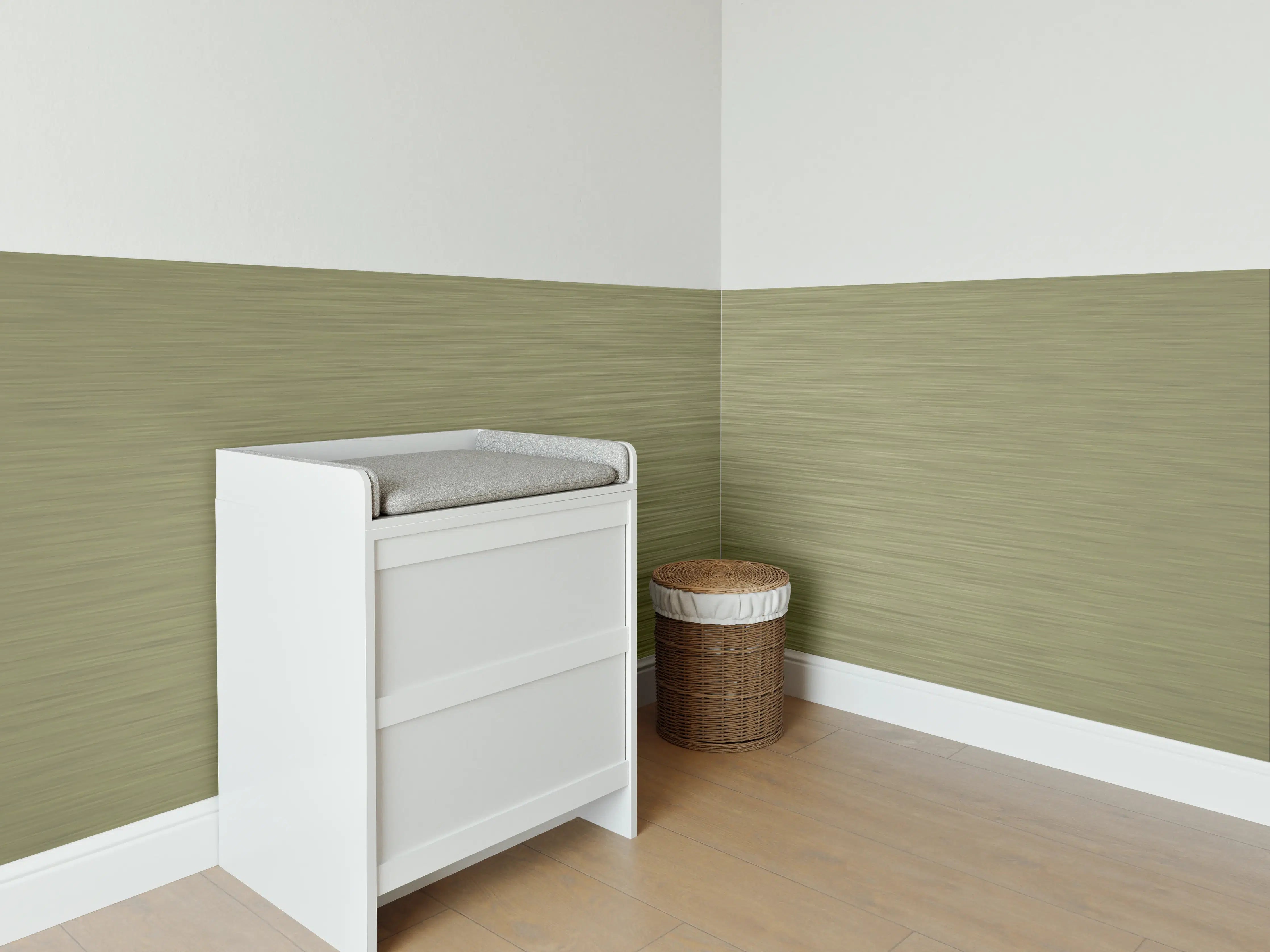 Babyzimmer Wandgestaltung - Gold - ALU Prime - Metall Gebürstet